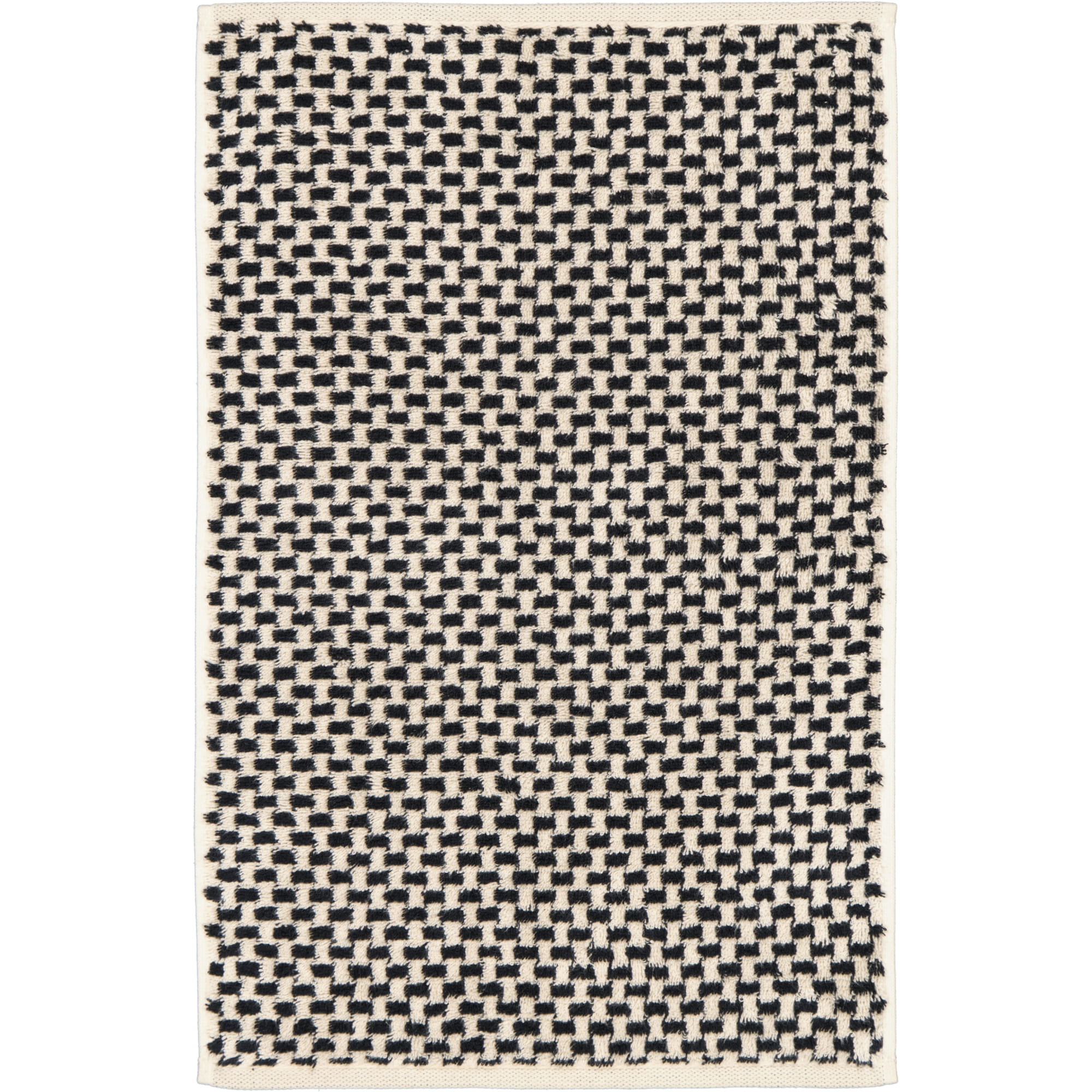 Cawö Handtücher Natural Allover 6215 - Farbe: natur-schwarz - 39 - Gästetuch 30x50 cm
