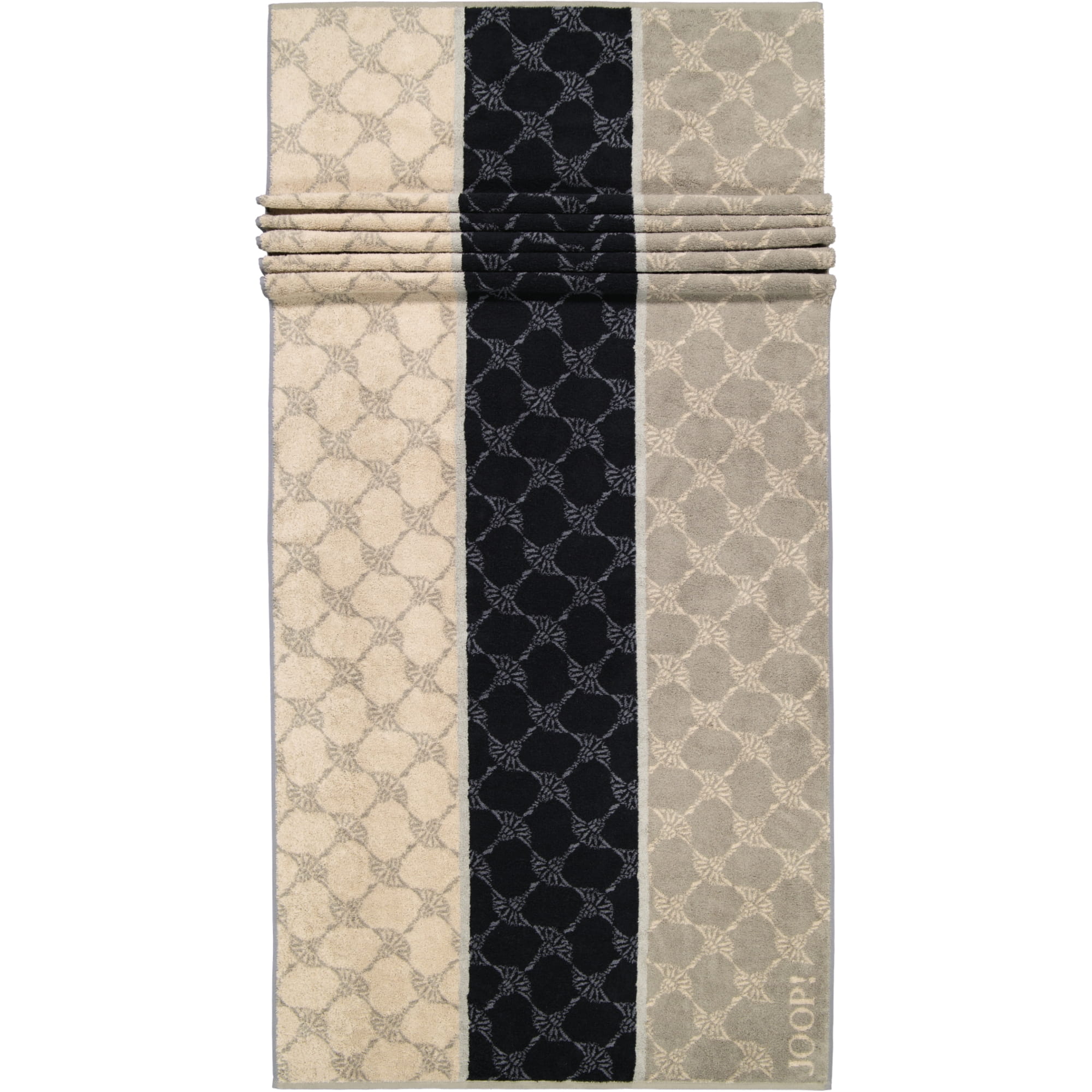 JOOP! Signature Cornflower Stripes 1657 - Farbe: Graphit - 70 - Saunatuch 80x200 cm