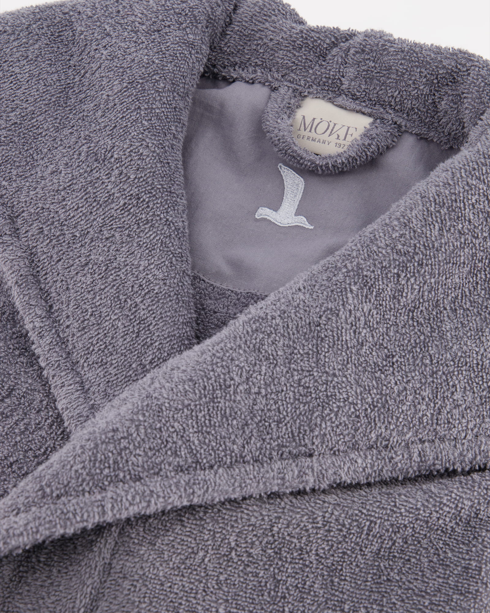 Möve Bademäntel unisex Kapuze Superwuschel stone - 850 - M