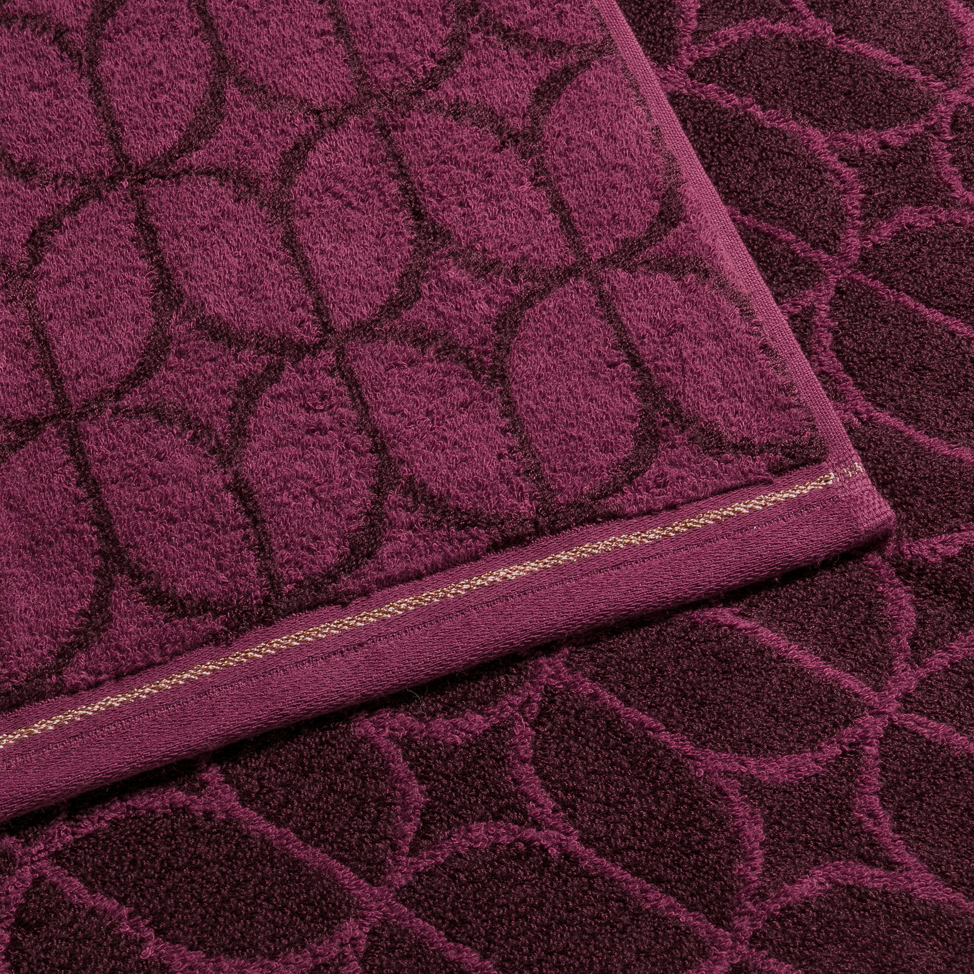 Möve Handtücher Soft Glam Art Deco burgundy - 761