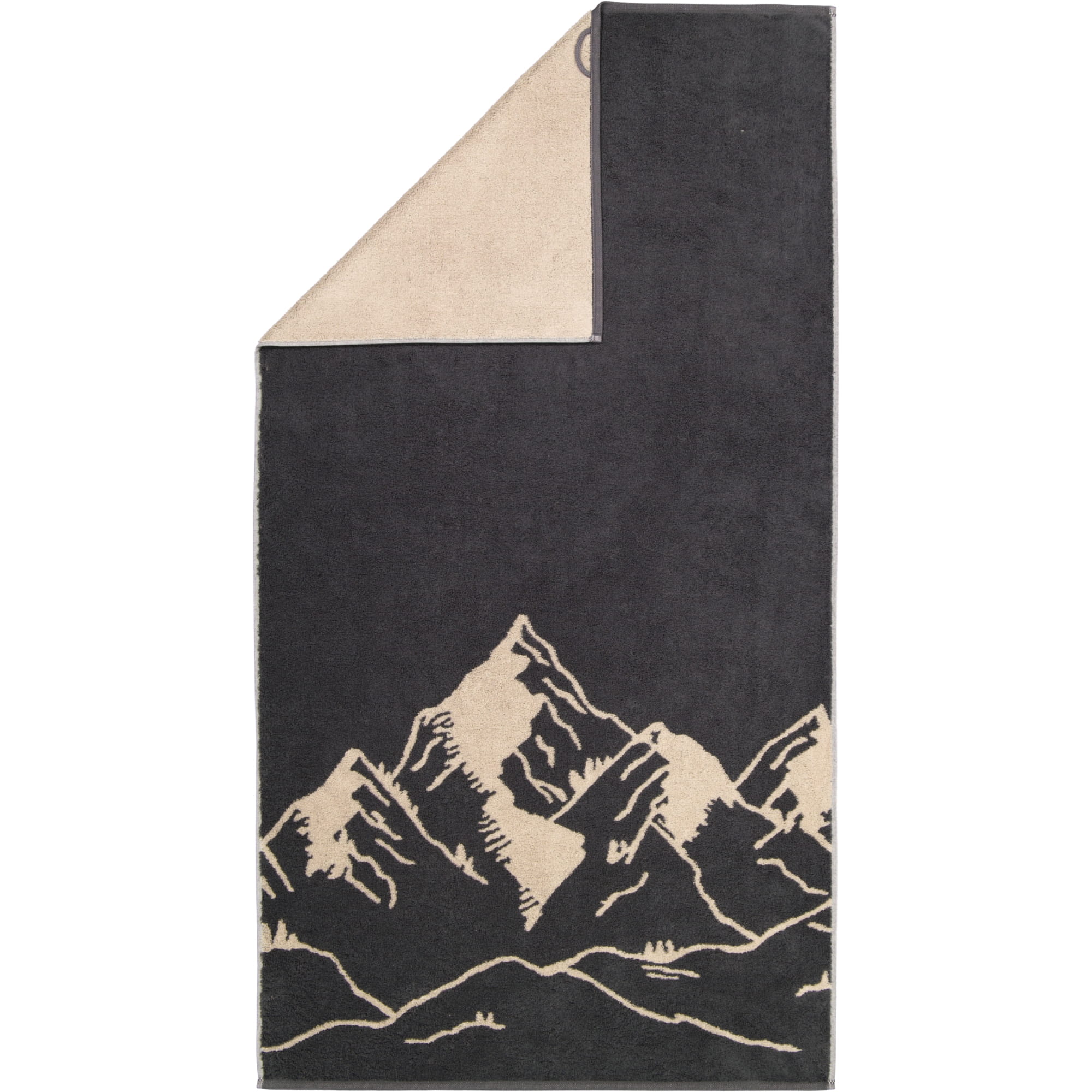 Cawö Handtücher Alpenchic Edition Berge 6269 granit - 73 - Duschtuch 70x140 cm