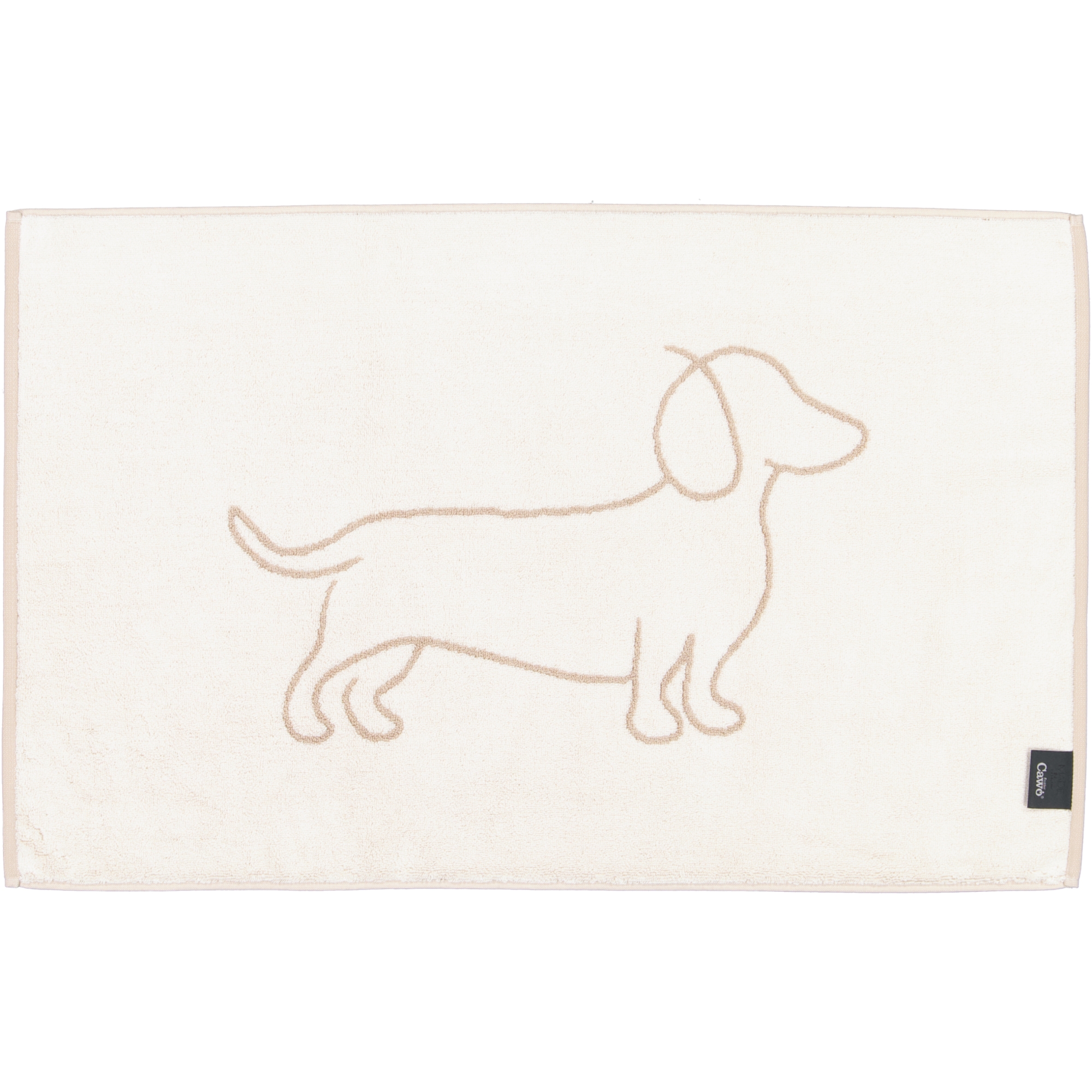Cawö Badematten WE LOVE DOGS Companion 6248 natur/beige - 33 - 50x80 cm