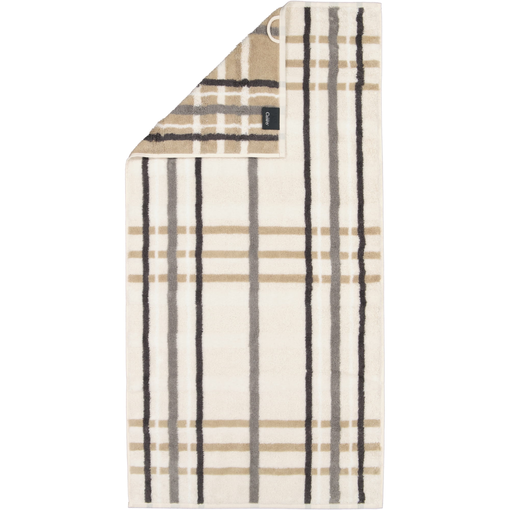 Cawö Handtücher Noblesse Check 1089 natur - 33 - Handtuch 50x100 cm