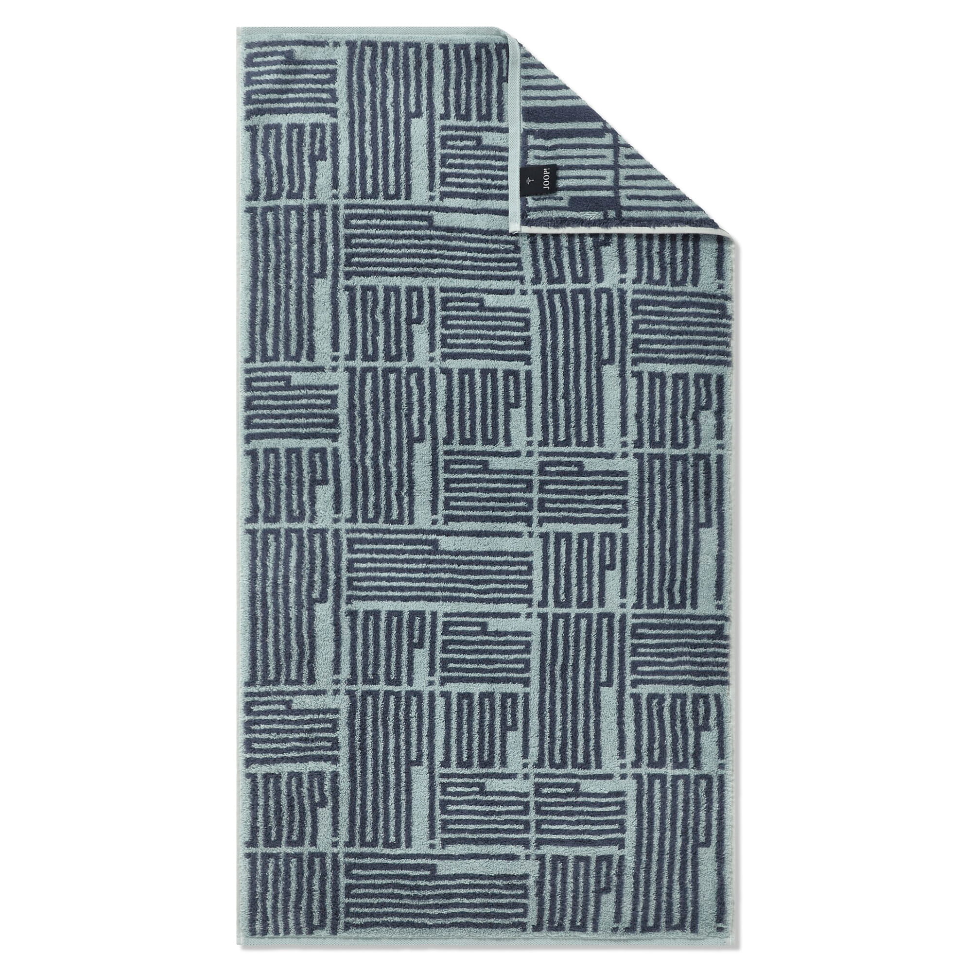 JOOP! Handtücher Bars Allover 1723 Aqua - 11 - Handtuch 50x100 cm