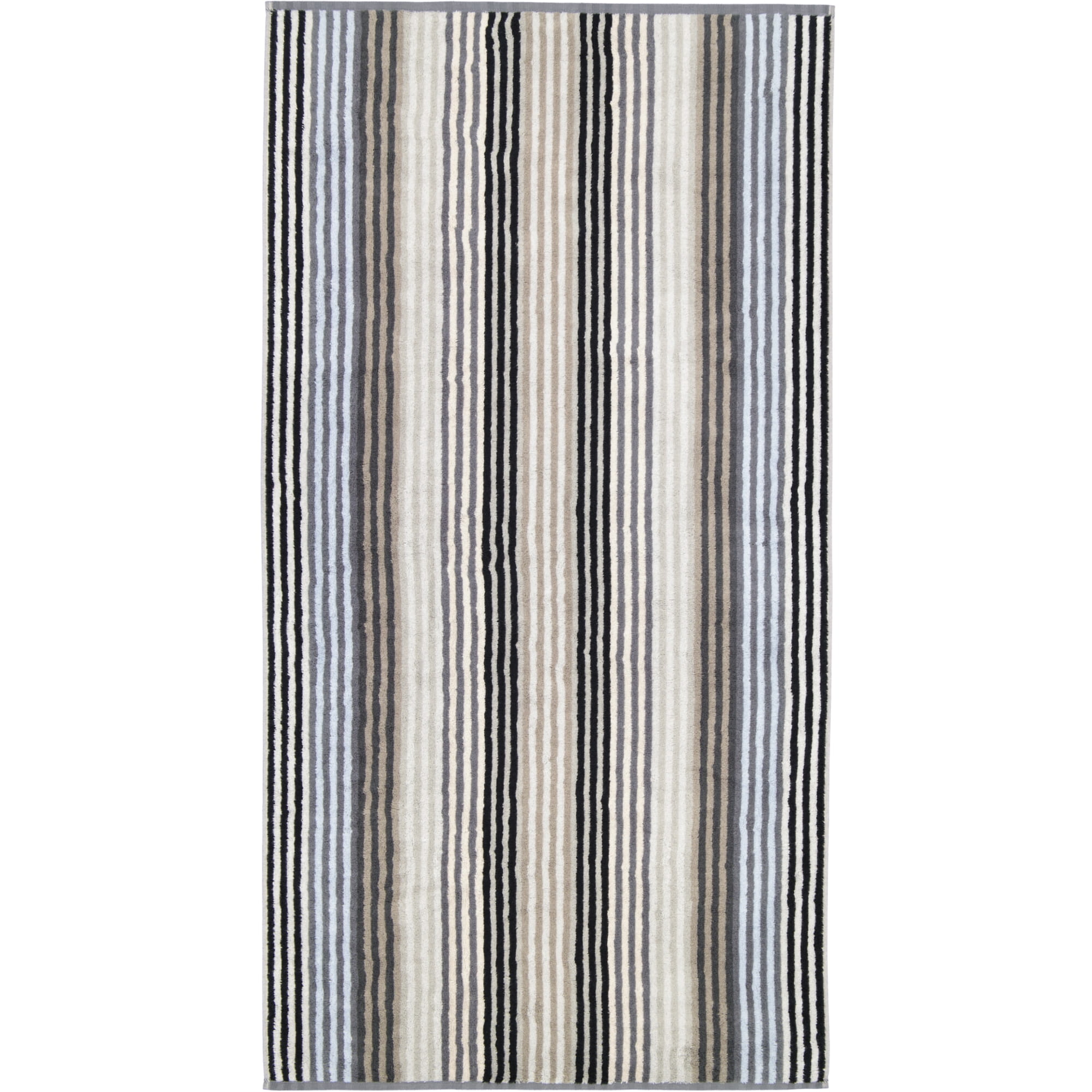 Cawö - Unique Streifen 944 - Farbe: anthrazit - 77 - Duschtuch 70x140 cm