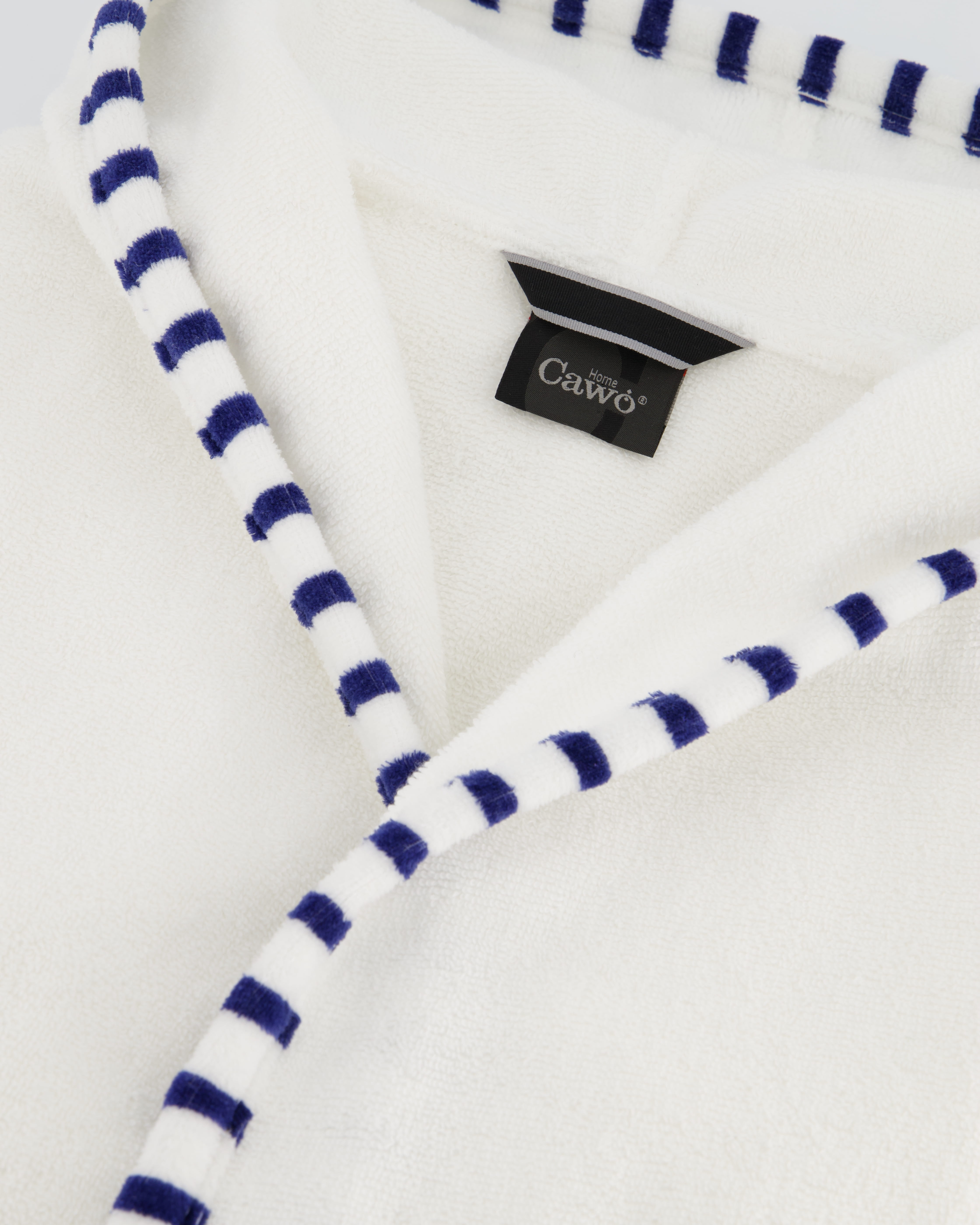 Cawö Home Bademäntel Damen Kapuze Breton 848 weiß - 600