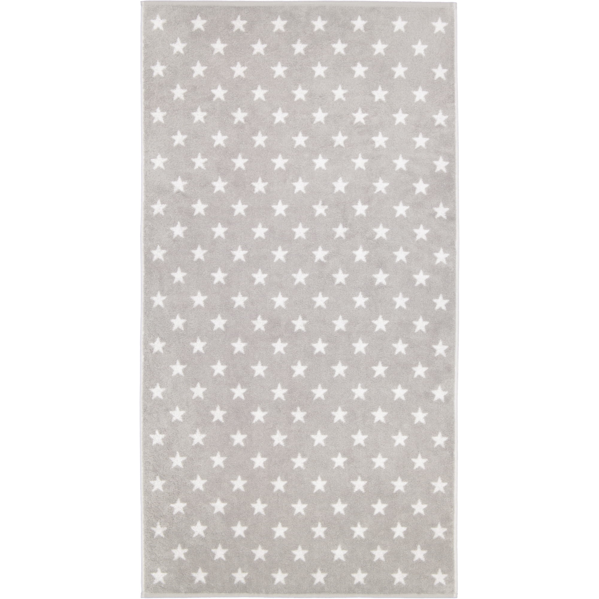 Cawö Handtücher NEW STARS Sterne klein 6261 platin/weiß - 76 - Duschtuch 70x140 cm
