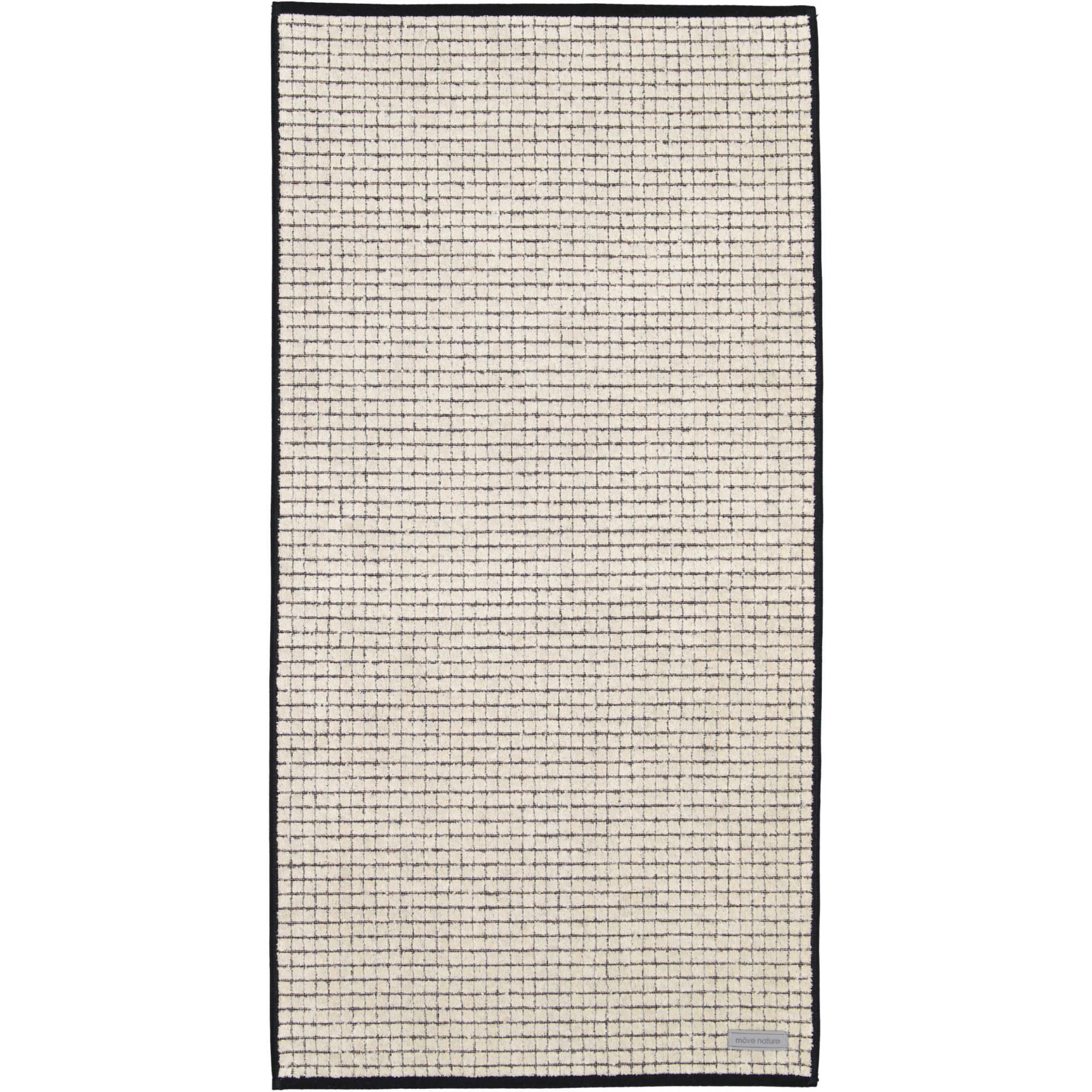 Möve - Eden - Kästchenstruktur Velours - Farbe: natur - 081 (1-0156/5021) - Handtuch 50x100 cm
