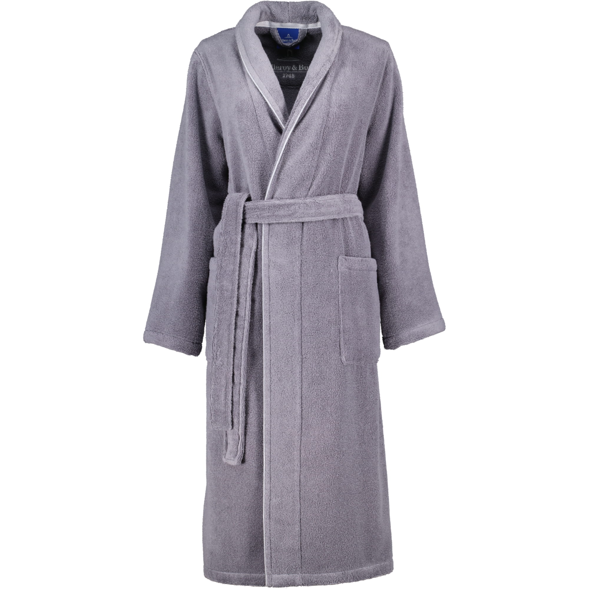 Villeroy & Boch Damen Bademantel Schalkragen 2520 - Farbe: shadow-grey - 77