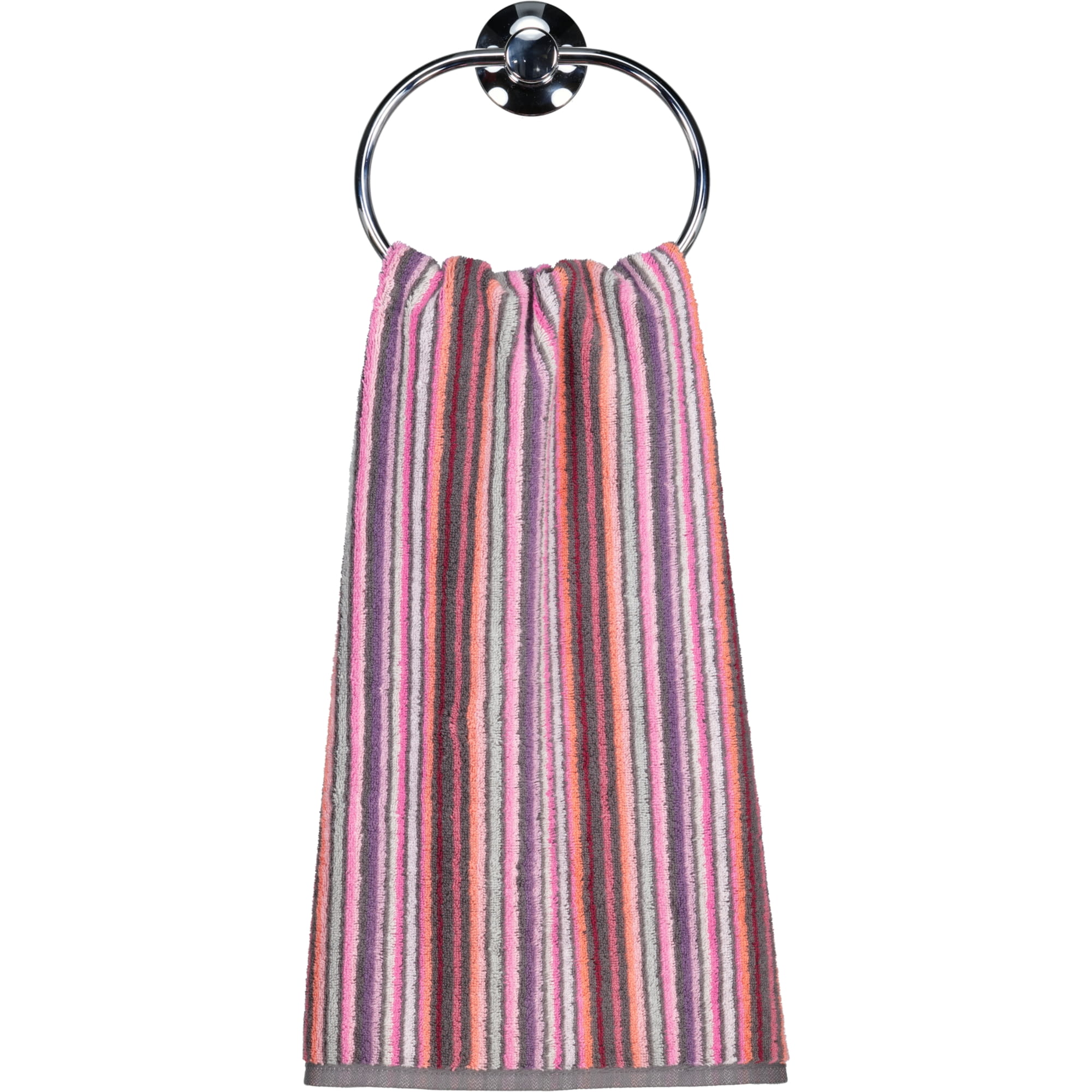 Cawö - Remake Streifen 2020 - Farbe: beere-multicolor - 17 - Handtuch 50x100 cm