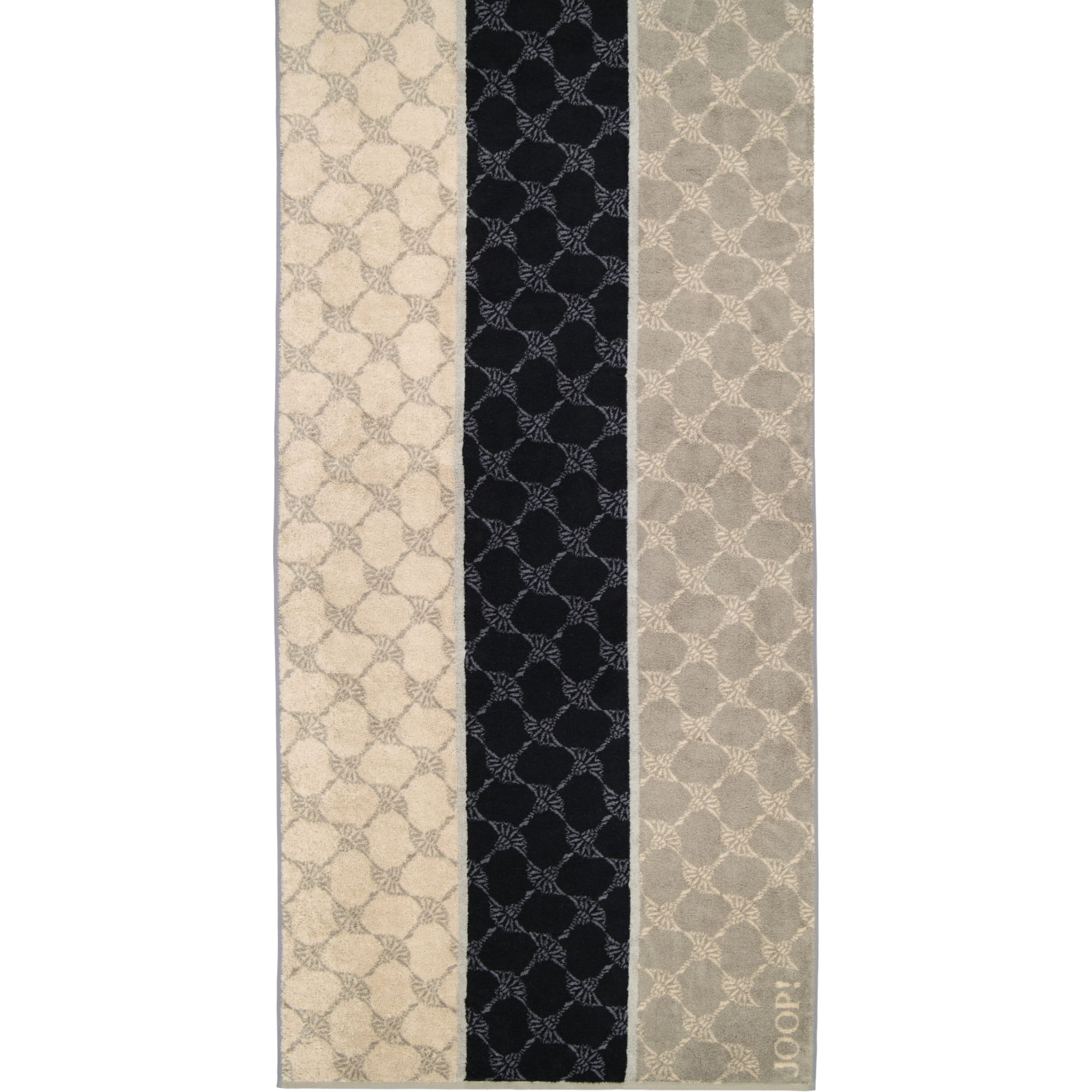 JOOP! Signature Cornflower Stripes 1657 - Farbe: Graphit - 70 - Saunatuch 80x200 cm