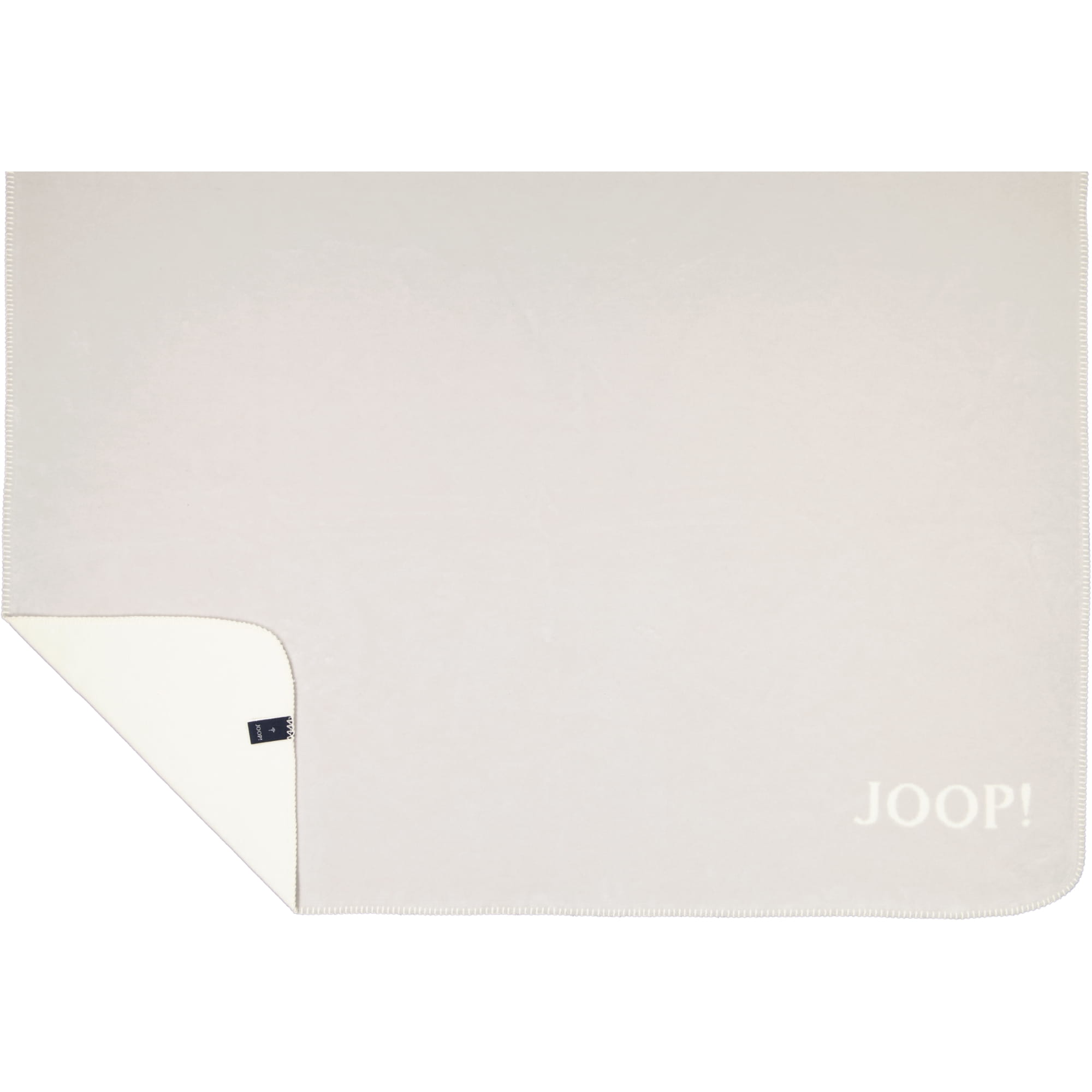 JOOP! Wohndecke Uni-Doubleface - Größe: 150x200 cm - Farbe: Rauch-Ecru