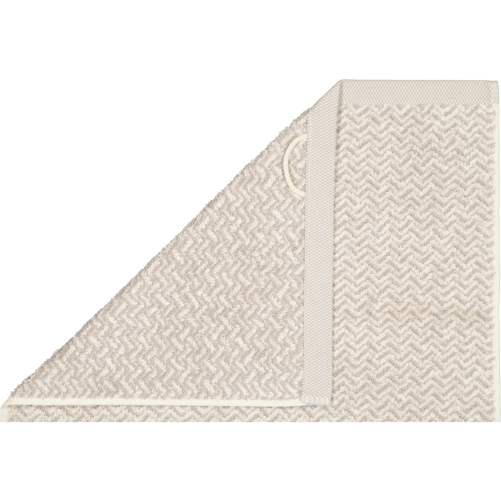 Möve - Brooklyn Fischgrat - Farbe:  nature/cashmere - 071 (1-0567/8970) - Handtuch 50x100 cm