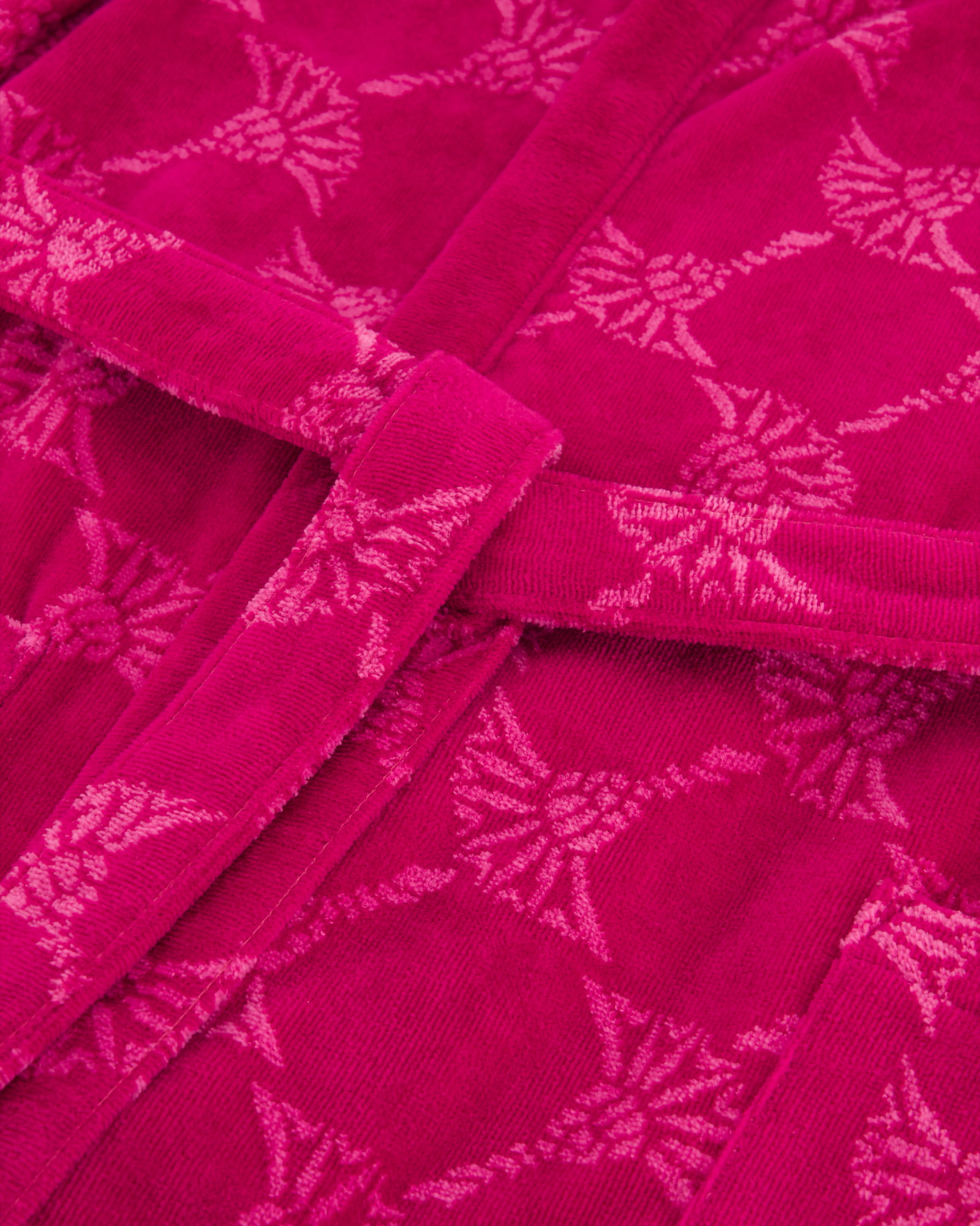 JOOP! Damen Bademantel Cornflower - Schalkragen 1645 - Farbe: Cassis - 22