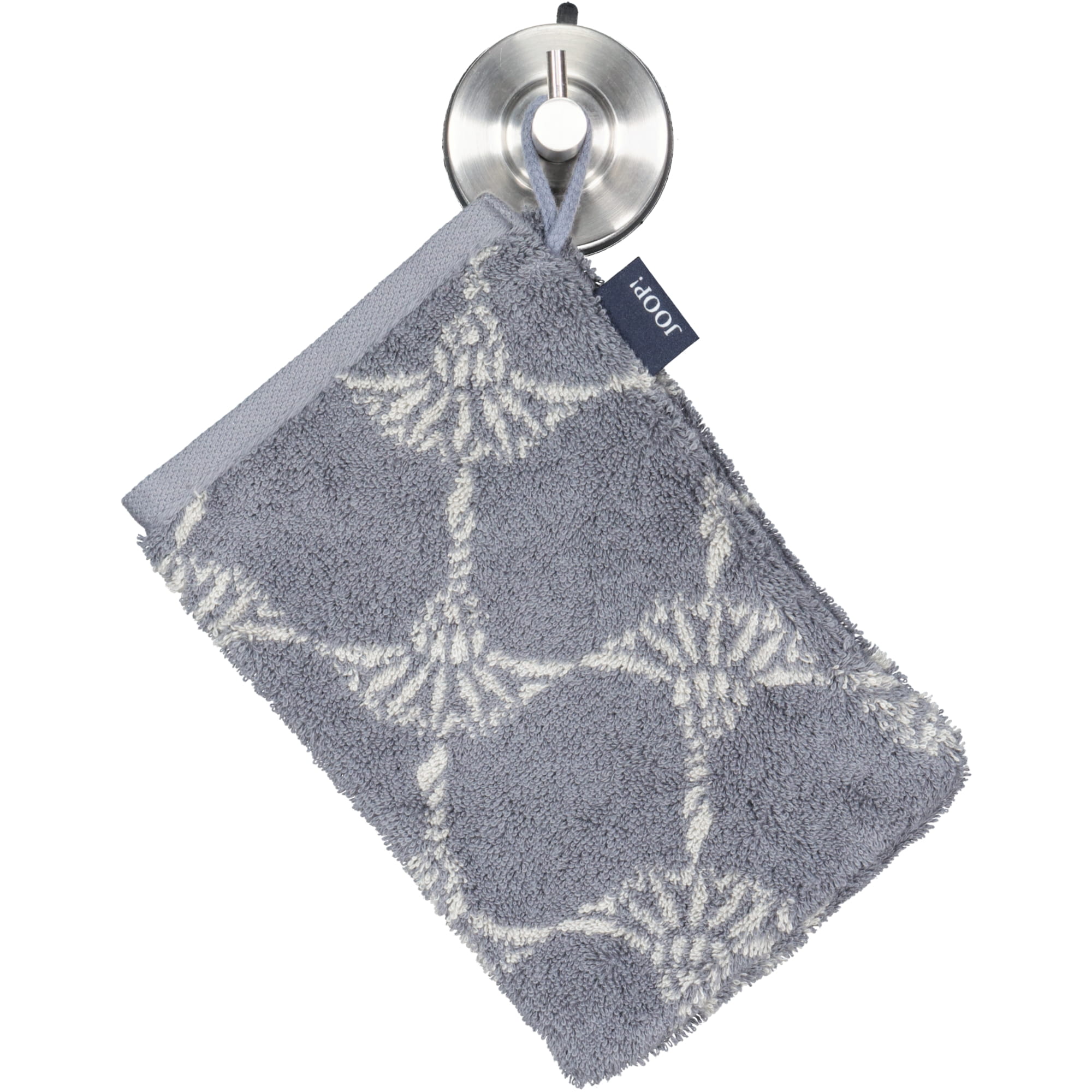 JOOP! Cornflower 1611 - Farbe:  Anthrazit - 77 - Waschhandschuh 16x22 cm