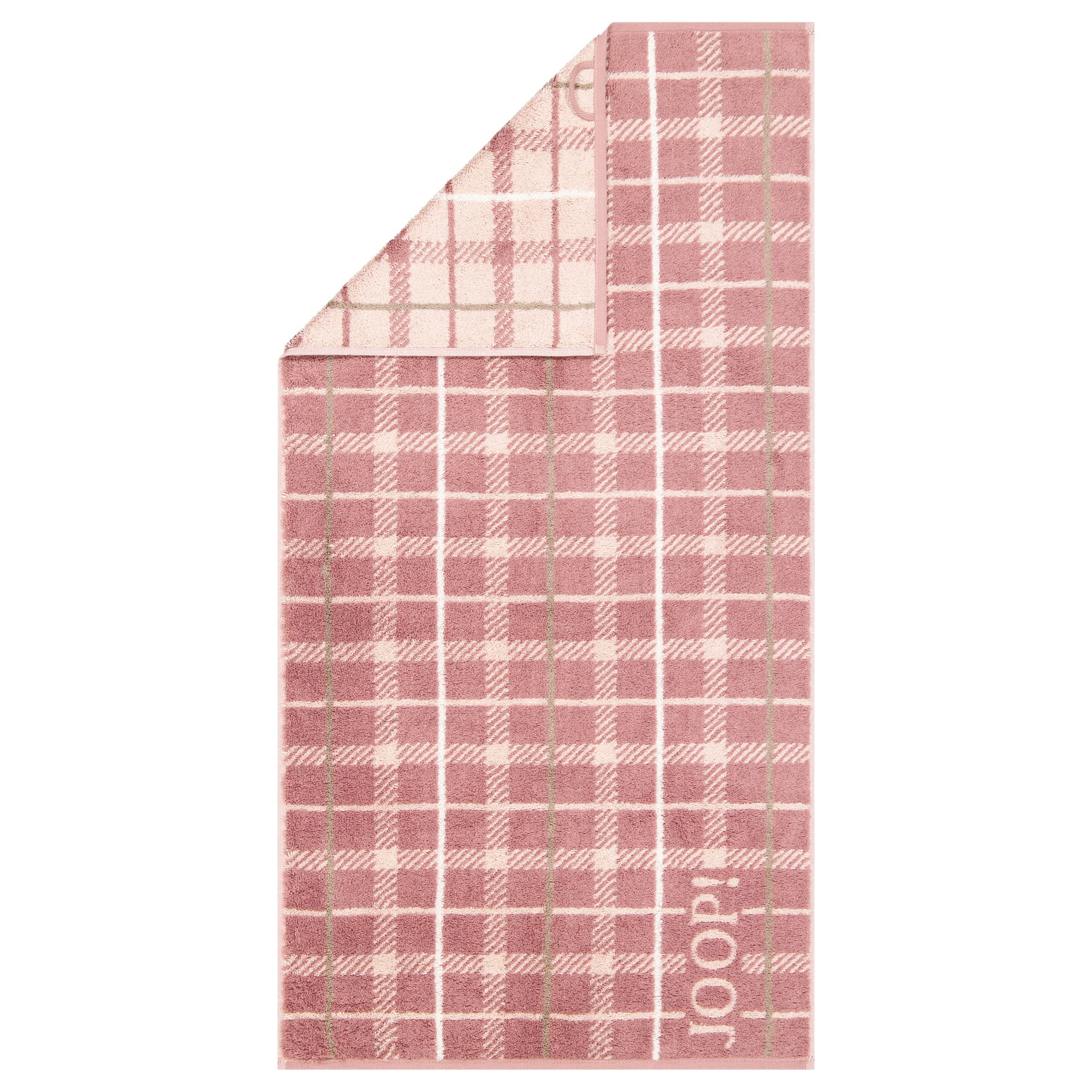 JOOP! Handtücher Contour Checked 1715 Mauve - 23 - Handtuch 50x100 cm