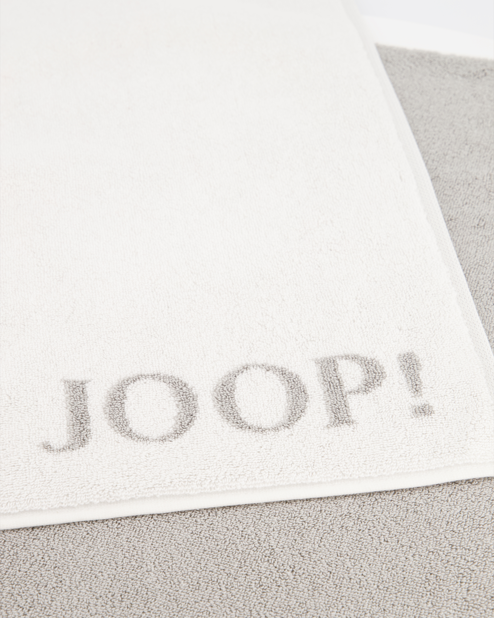 JOOP! Classic - Doubleface Badematte 1600 - 50x80 cm - Farbe: Weiß/Silber - 67