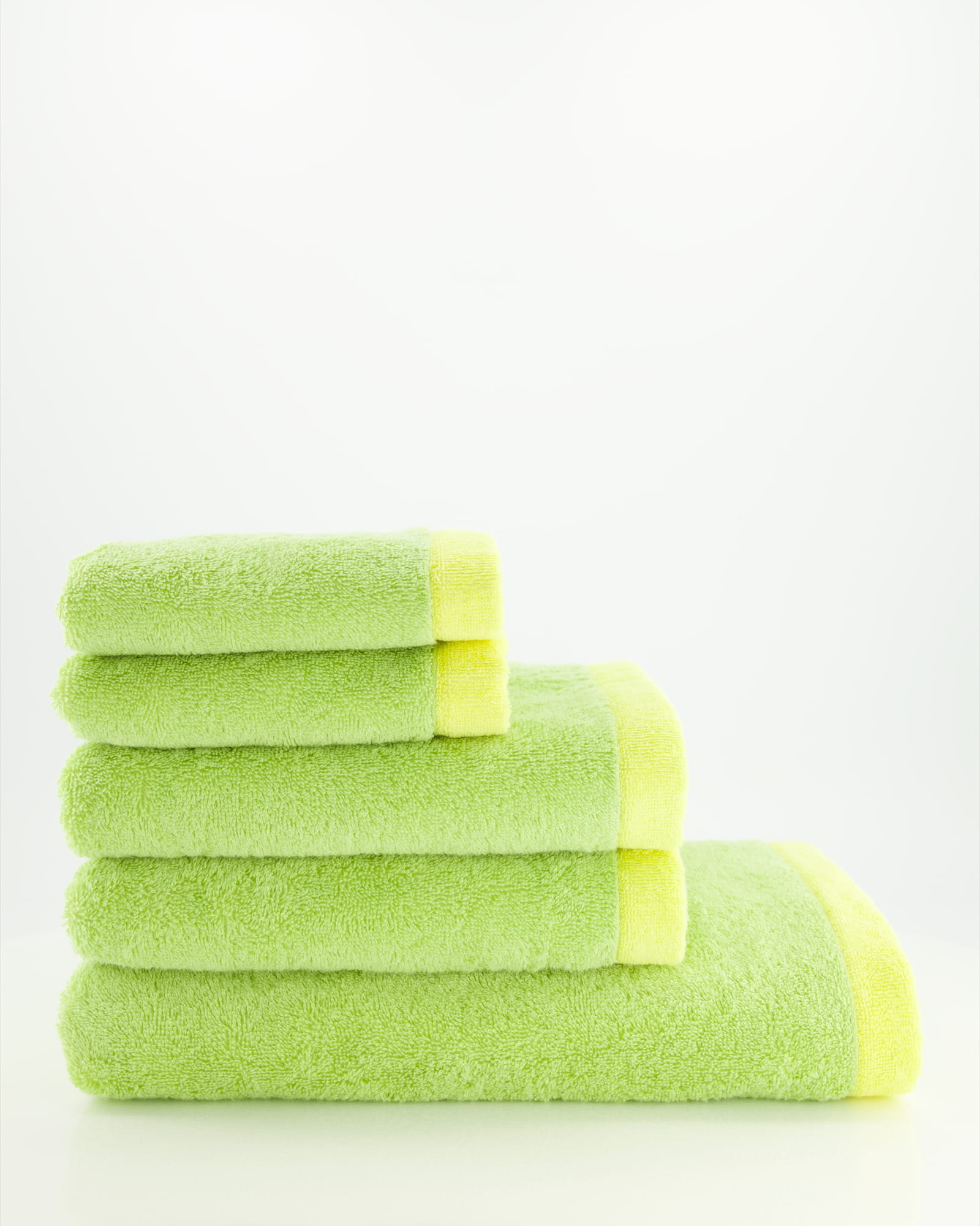 Cawö Handtücher Lifestyle Splash 7071 pistazie/lemon - 45 - Gästetuch 30x50 cm