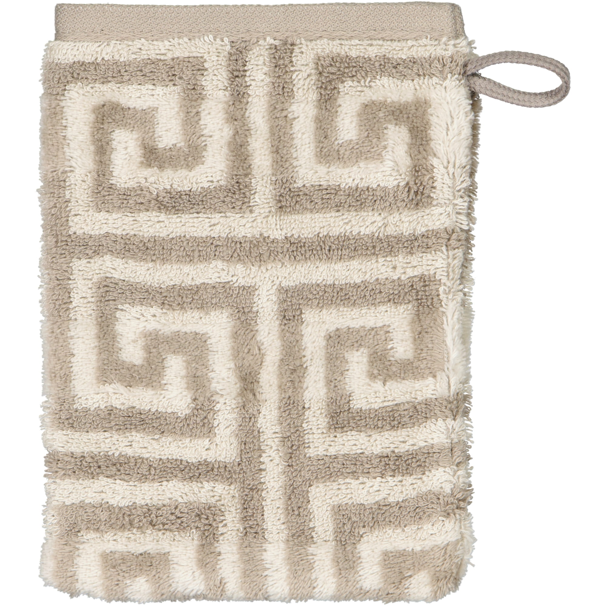 Cawö Handtücher Noblesse Elegance Allover 1088 graphit - 37 - Waschhandschuh 16x22 cm