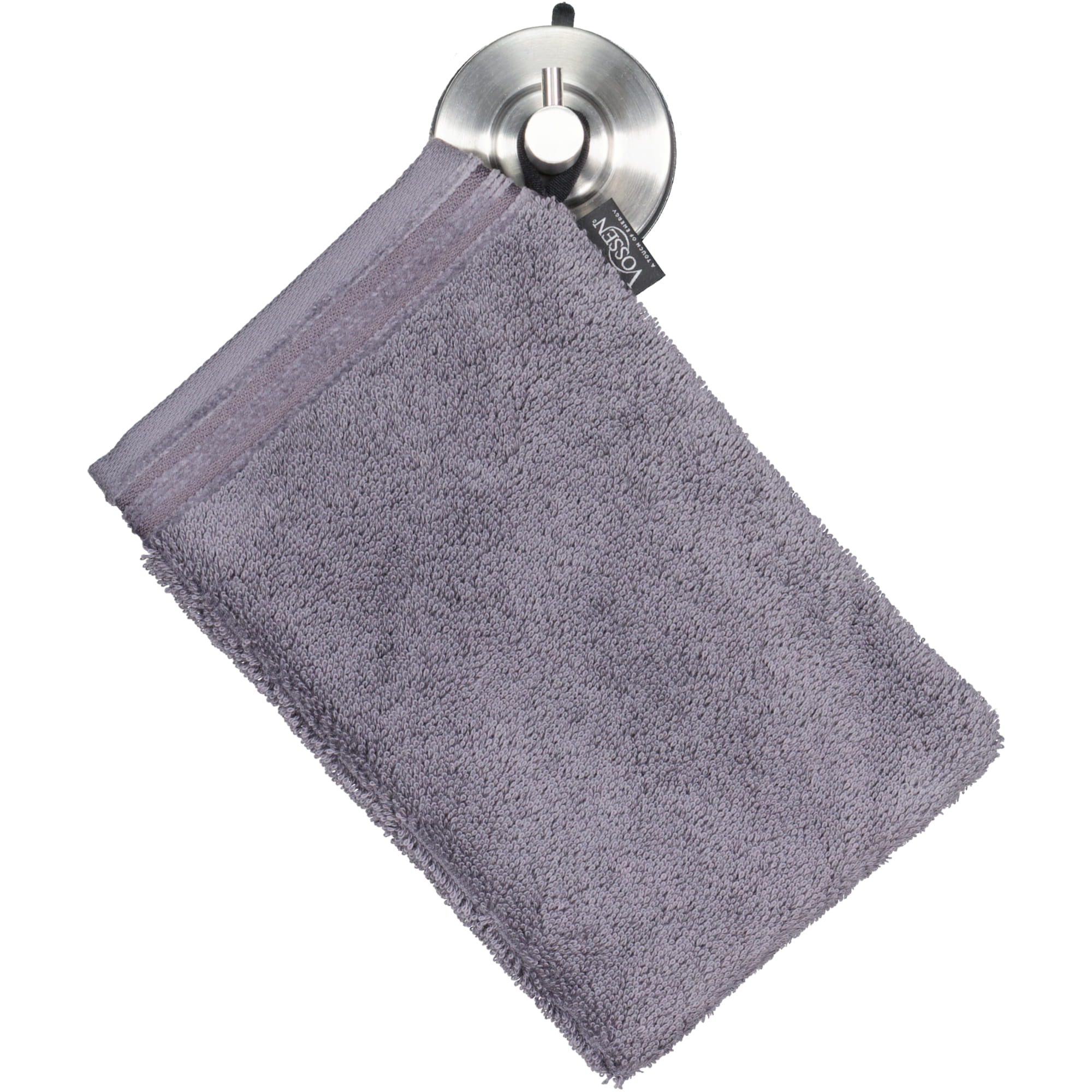 Vossen Handtücher Belief graphit - 7660 - Waschhandschuh 16x22 cm
