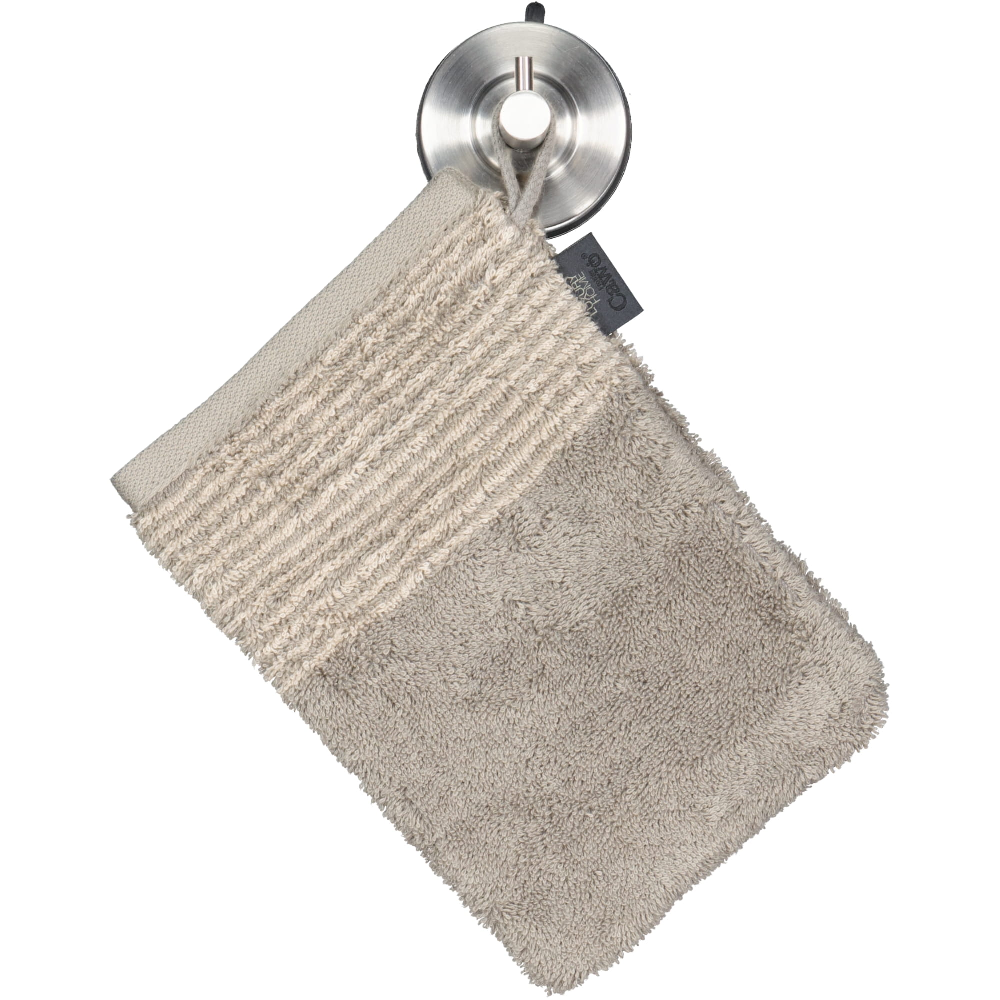 Cawö - Luxury Home Two-Tone 590 - Farbe: graphit - 70 - Waschhandschuh 16x22 cm