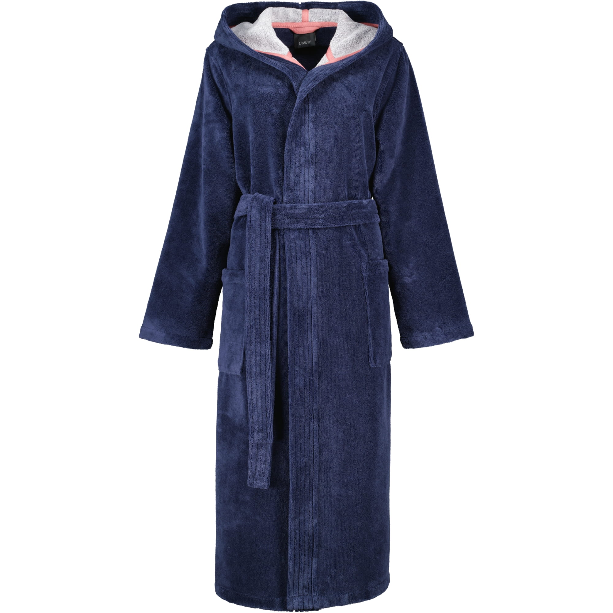 Cawö Home Bademäntel Damen Kapuze Doubleface 830 marine - 12