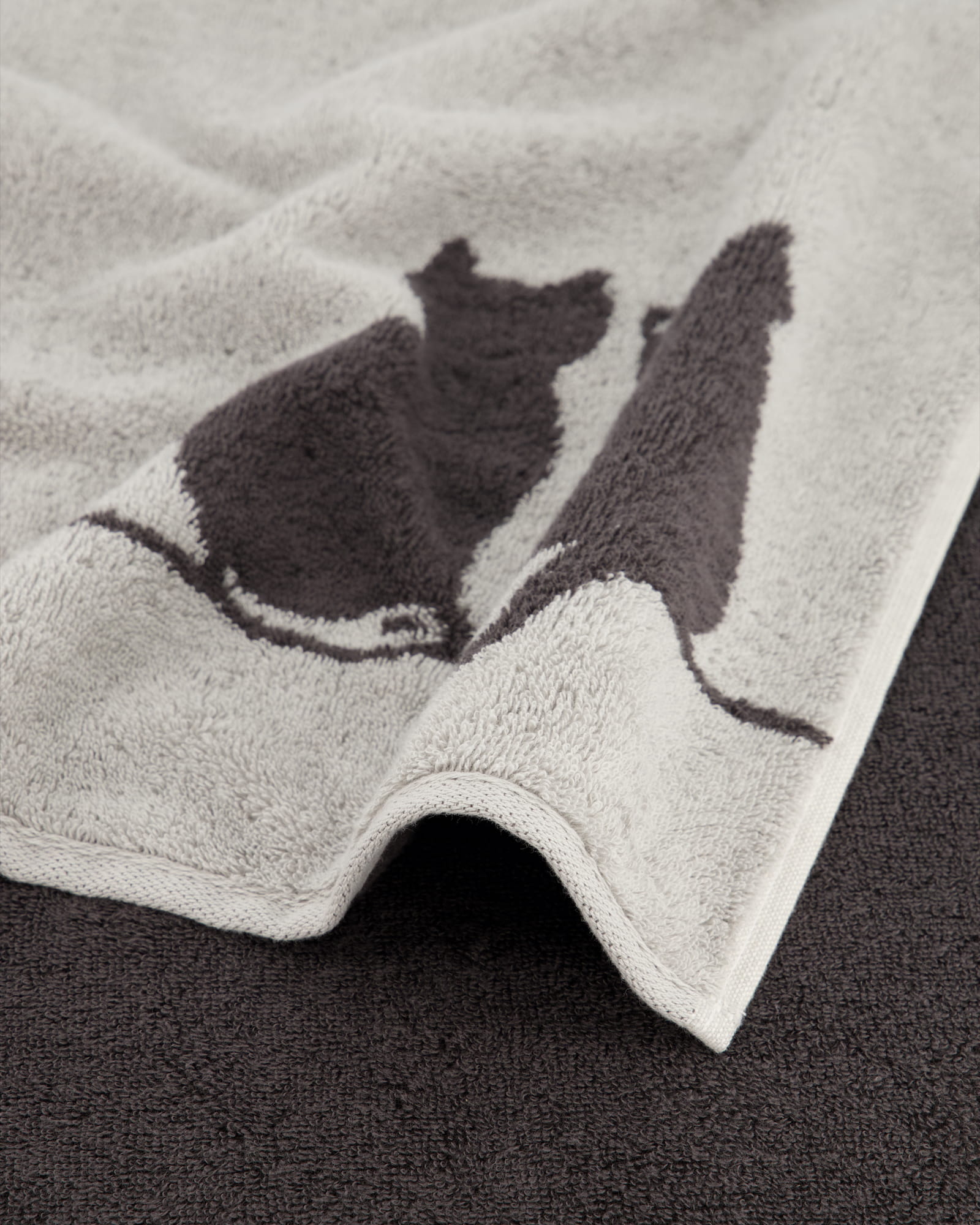 Cawö Handtücher CUTE CATS EDITION You & Me 6263 platin/basalt - 70