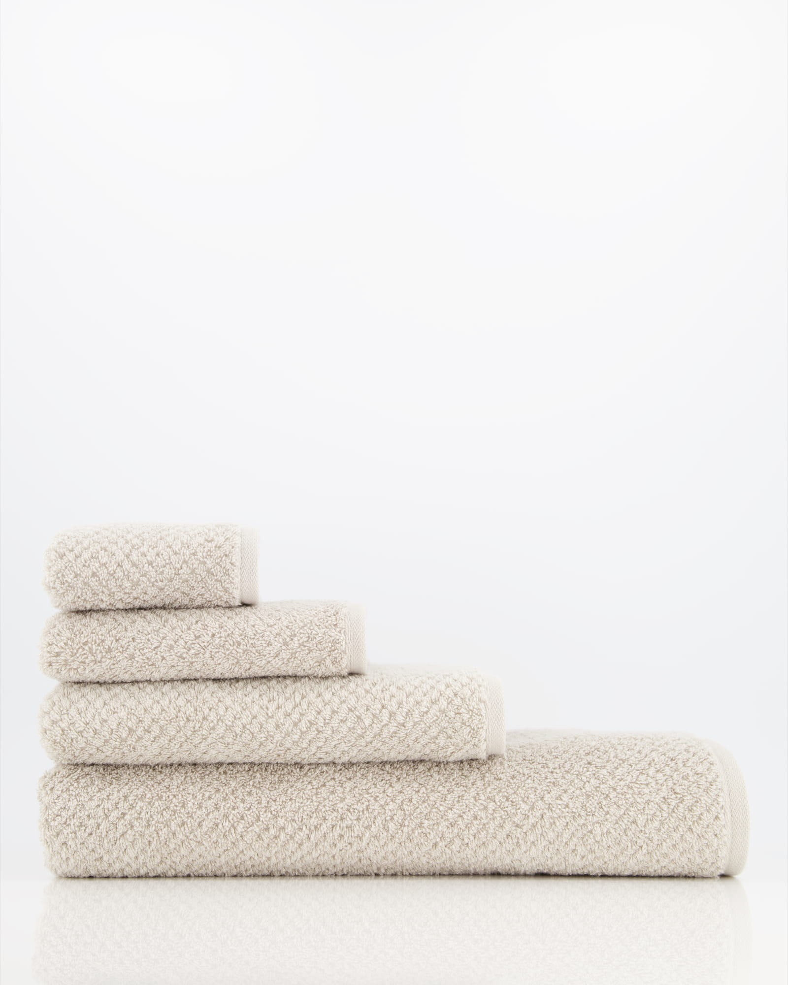 Cawö Handtücher Pure 6500 - Farbe: kreide - 730 - Waschhandschuh 16x22 cm