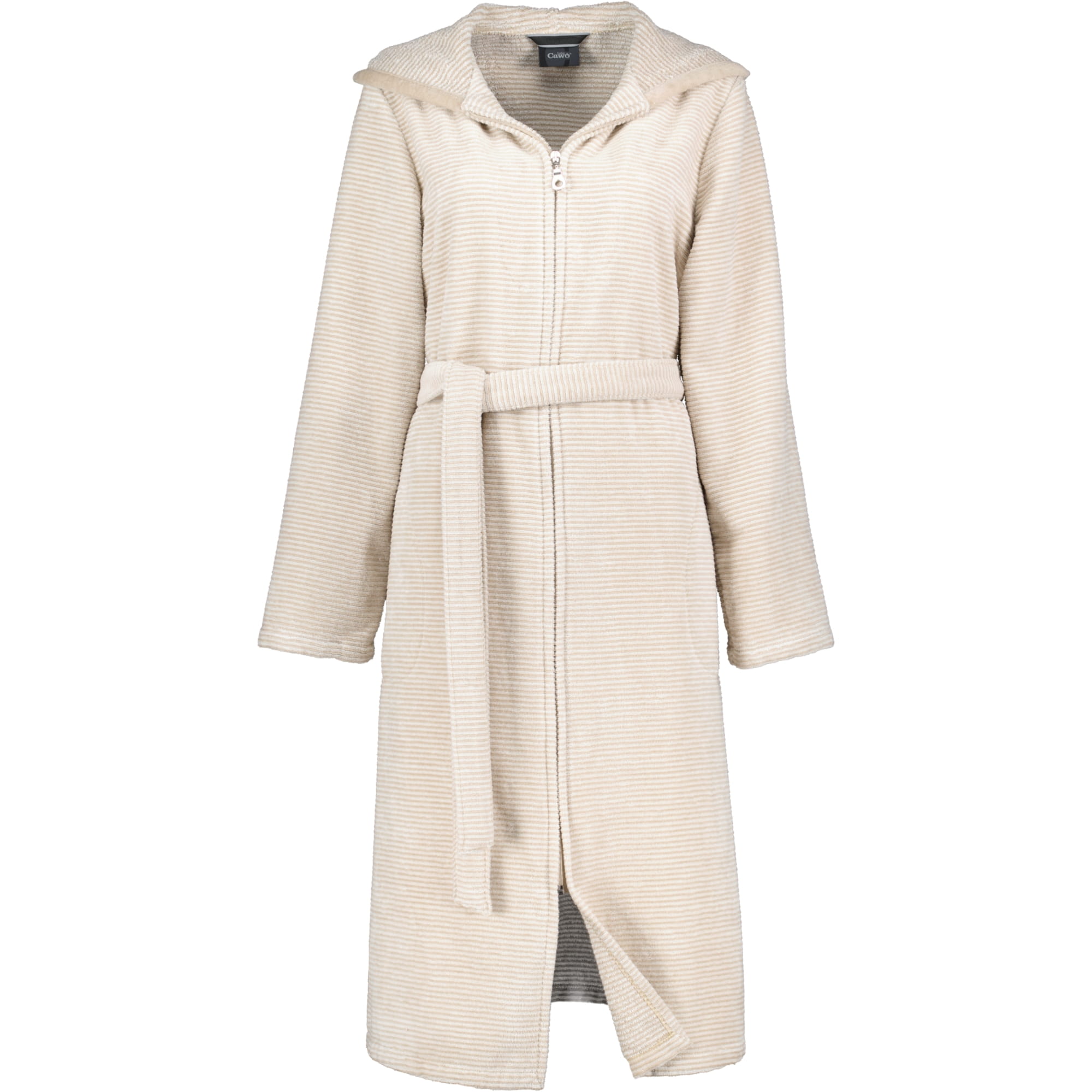 Cawö Bademäntel Damen Kapuze Two-Tone 6432 natur - 33