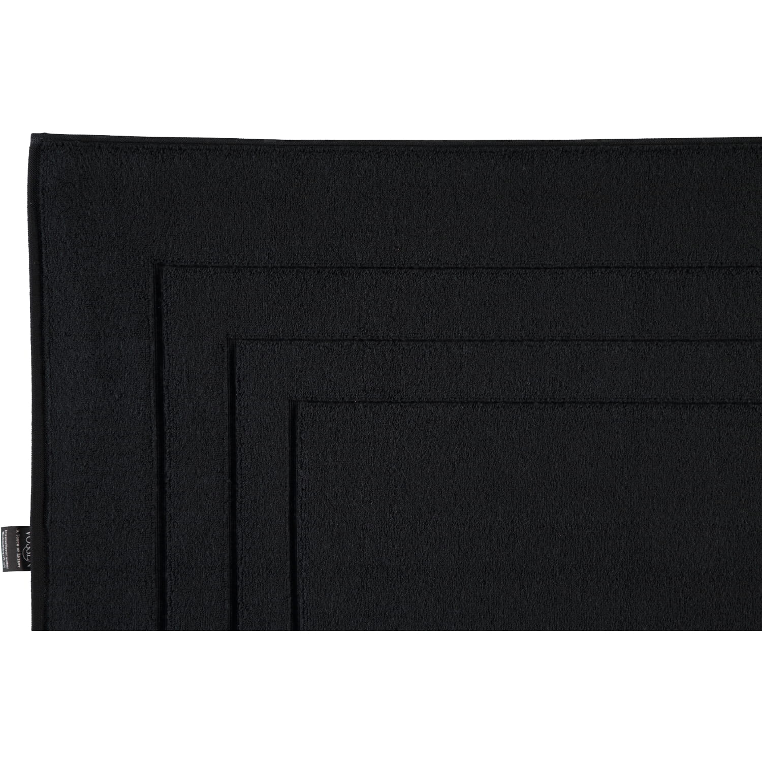Vossen Badematten Feeling schwarz - 7900 - 60x60 cm