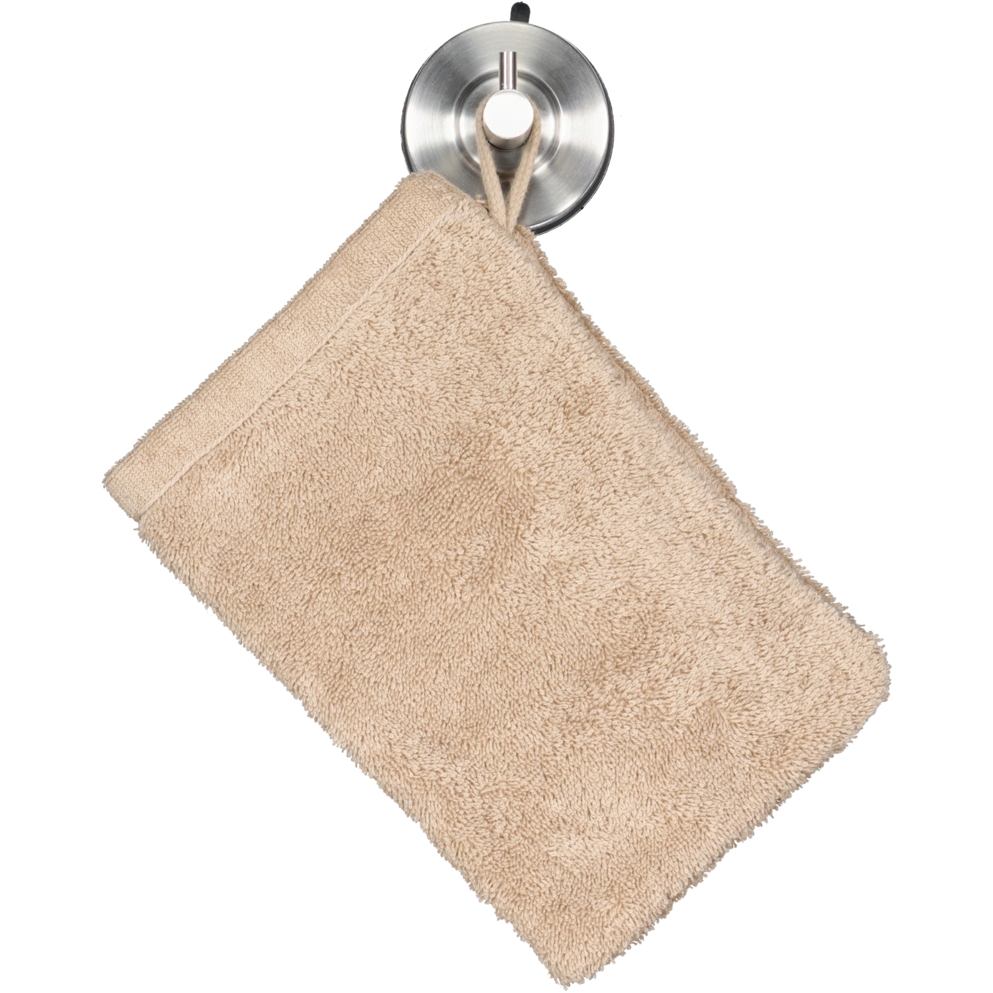 Cawö Handtücher Lifestyle Uni 7007 mandel - 328 - Waschhandschuh 16x22 cm