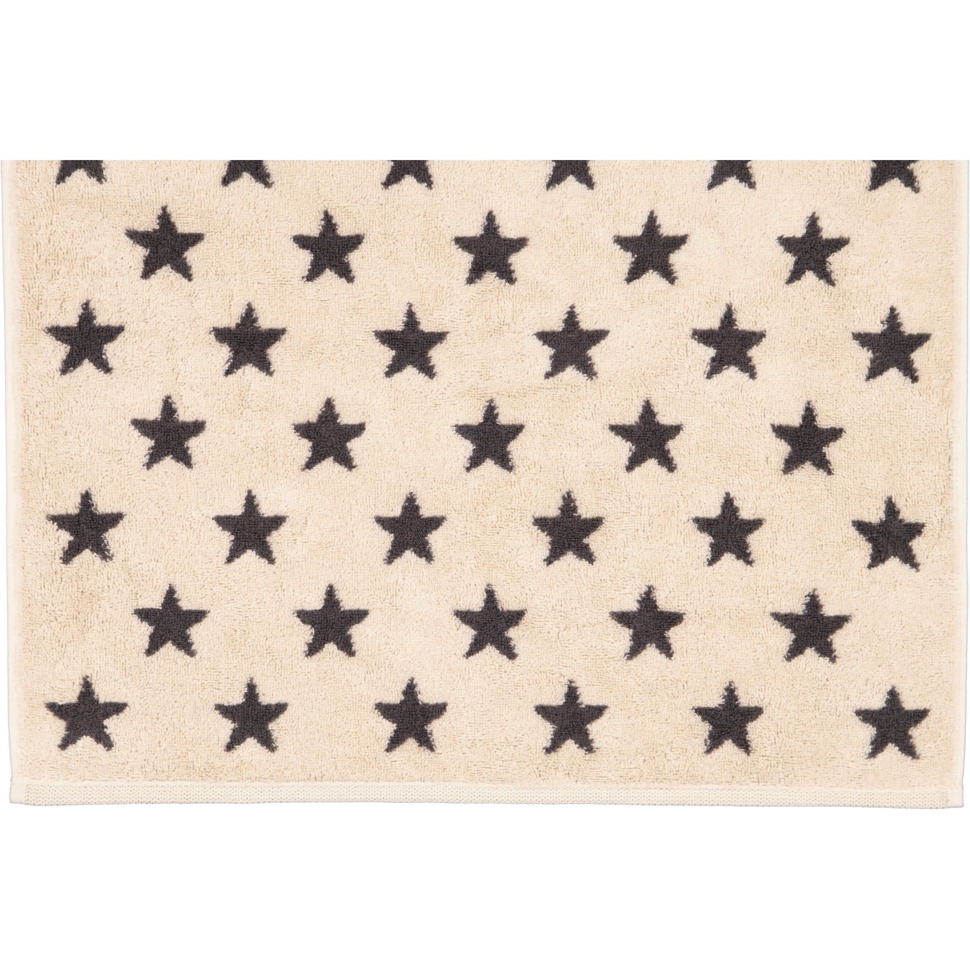 Cawö Handtücher NEW STARS Sterne klein 6261 beige/basalt - 37 - Gästetuch 30x50 cm