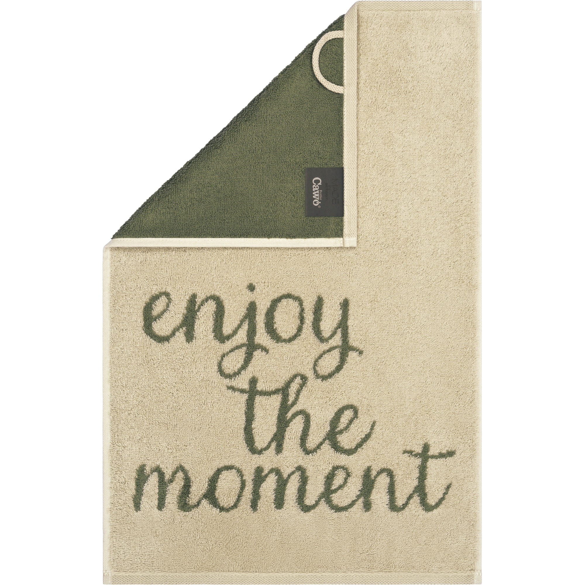 Cawö Gästetücher Postcard Towels Edition 100 enjoy the moment - 16 - Gästetuch 30x50 cm