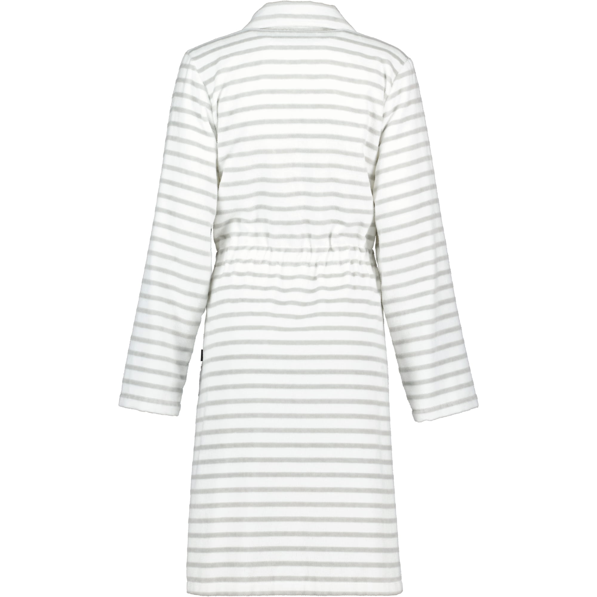 Cawö - Damen Bademantel Reißverschluss Breton 6597 - Farbe: silber - 76