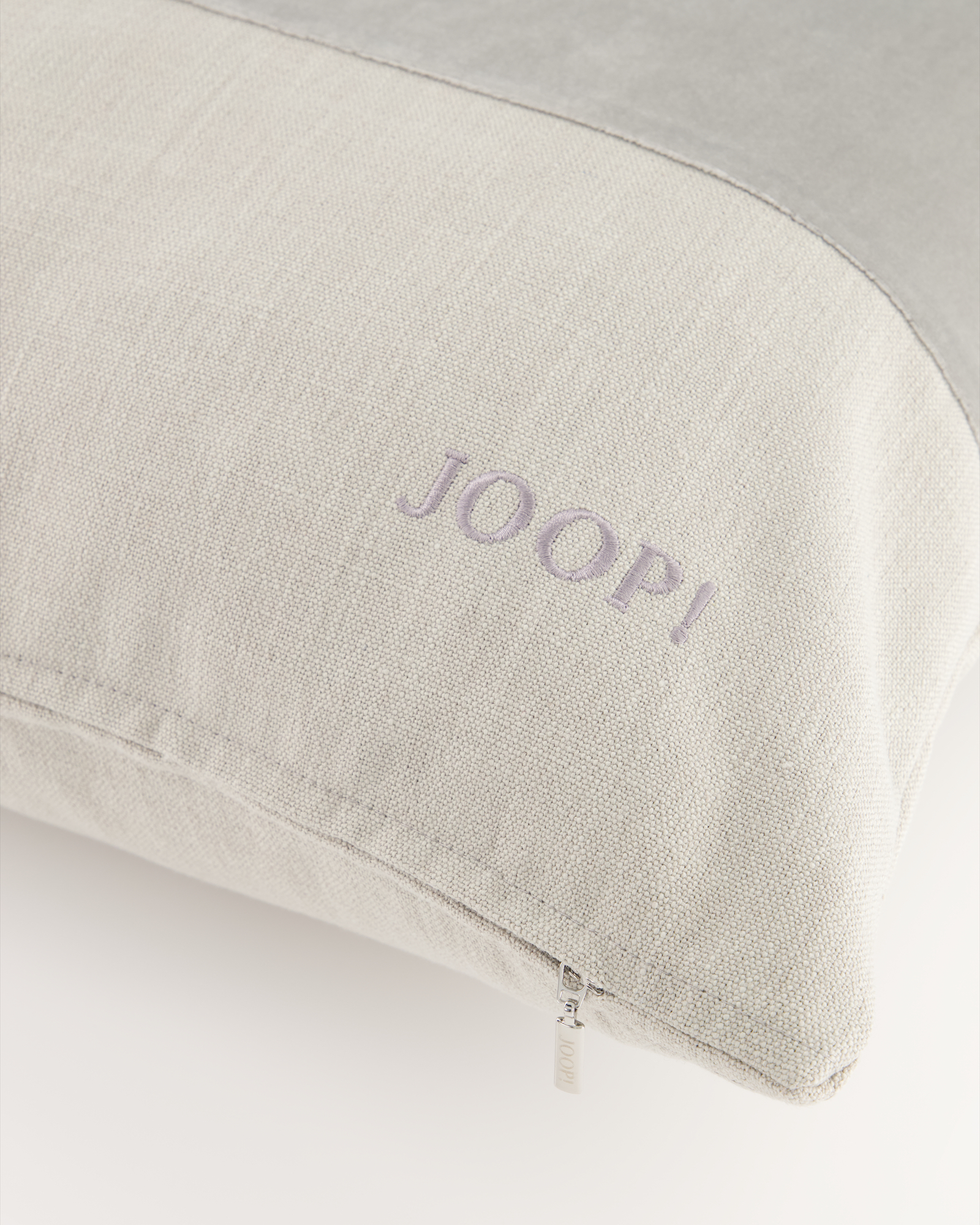 JOOP! Kissenhüllen Split Silber - 010 - 50x50 cm