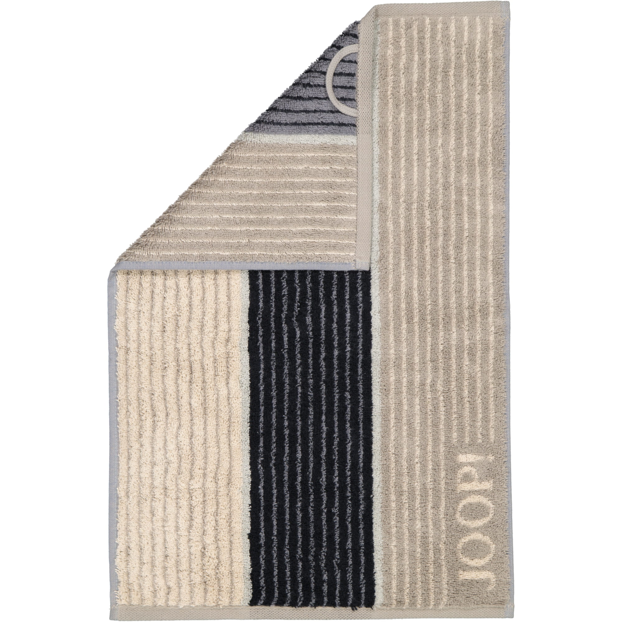 JOOP! Signature Lines 1658 - Farbe: Graphit - 70 - Gästetuch 30x50 cm