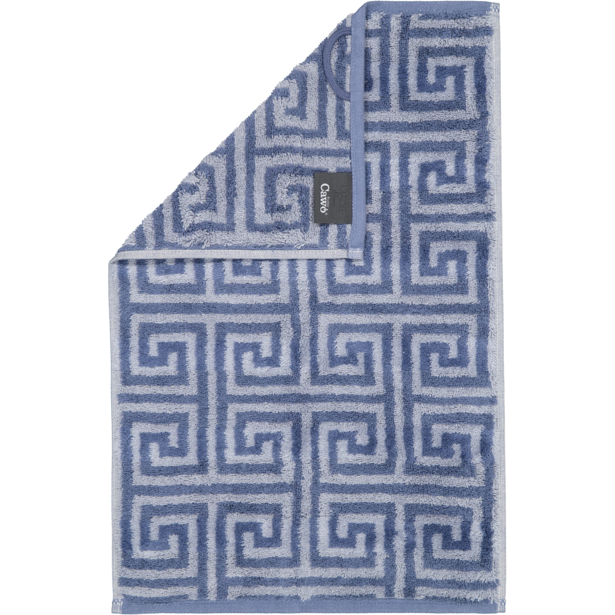 Cawö Handtücher Noblesse Elegance Allover 1088 nachtblau - 11 - Gästetuch 30x50 cm