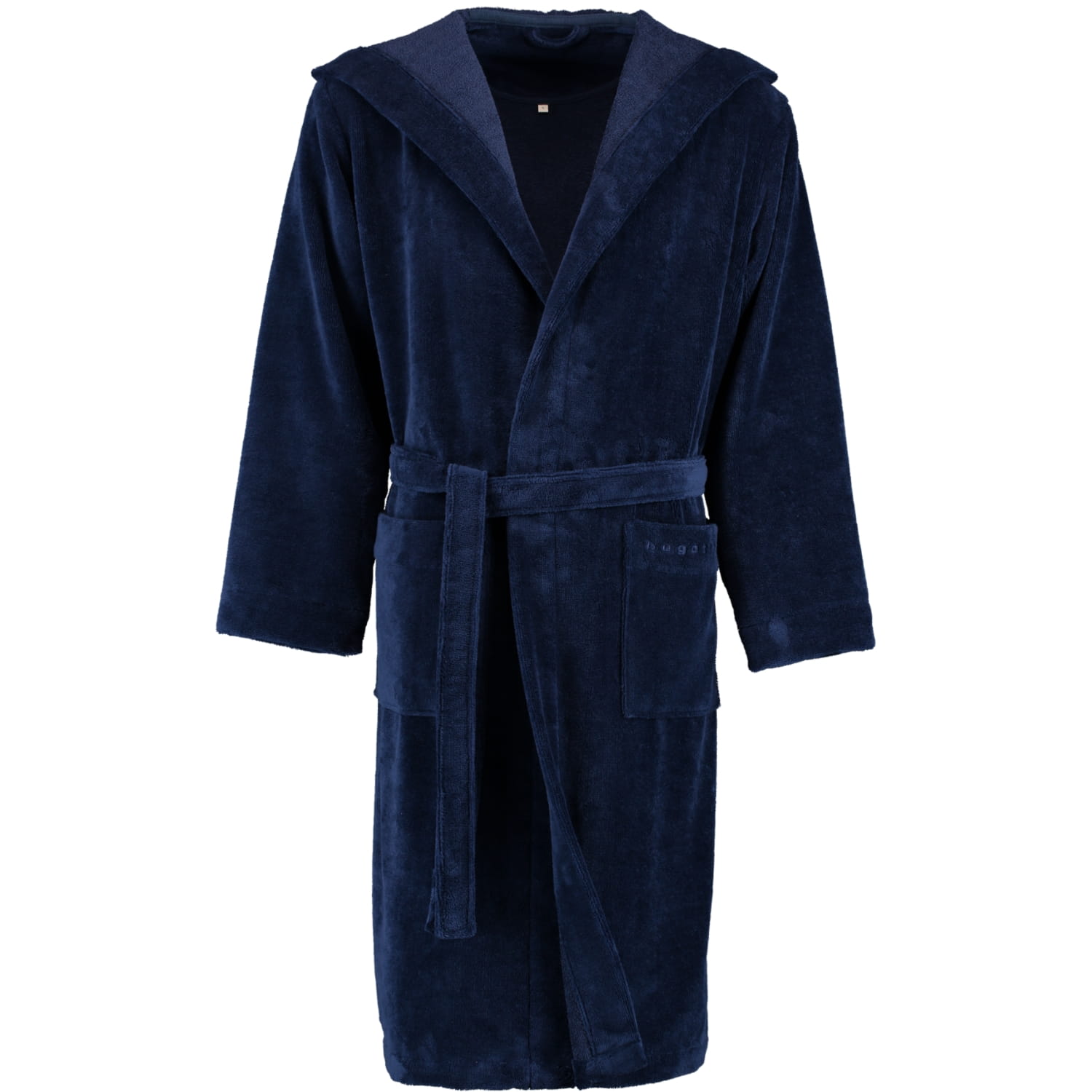 bugatti Herren Bademantel Kapuze Roberto - Farbe: marine blau - 493