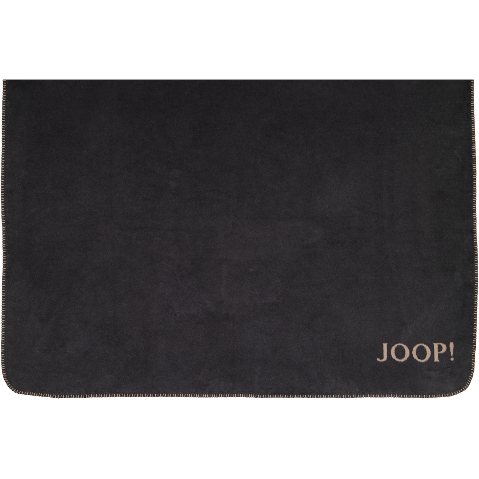 JOOP! Wohndecken Uni-Doubleface Anthrazit-Karamell - 150x200 cm