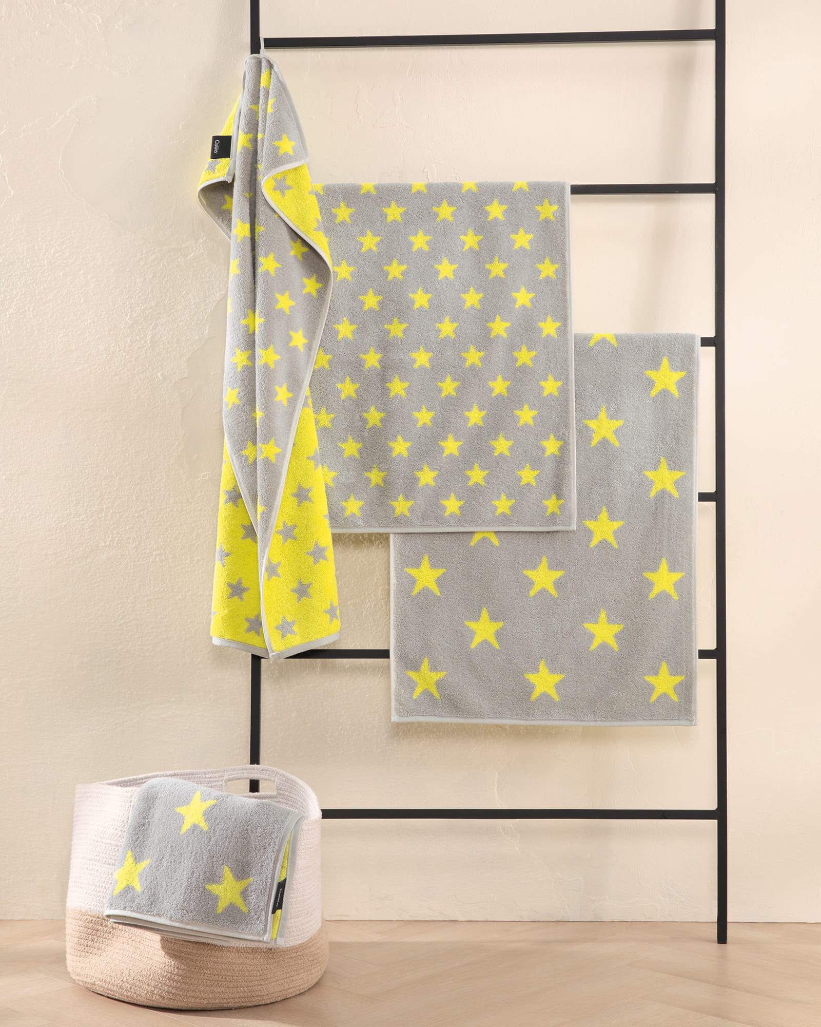 Cawö Handtücher NEW STARS Sterne klein 6261 platin/weiß - 76 - Gästetuch 30x50 cm