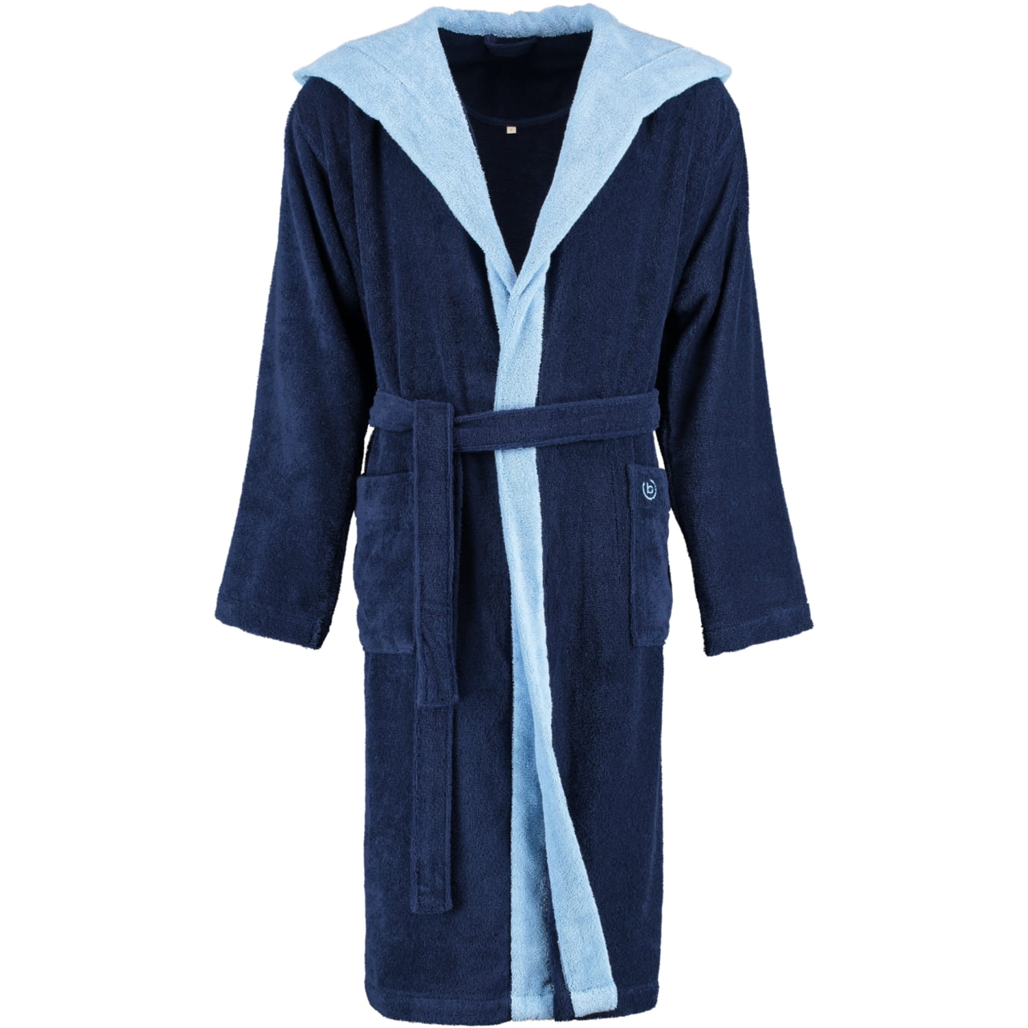 bugatti Herren Bademantel Kapuze Stefano - Farbe: marine blau - 493