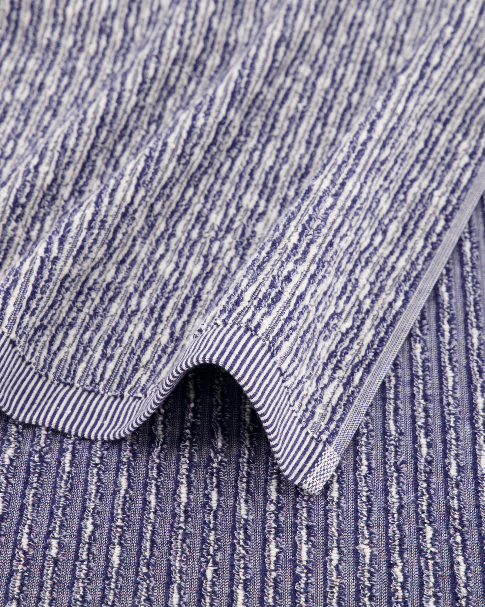 Möve Handtücher Brooklyn Pinstripe nature/deep sea - 042 - Handtuch 50x100 cm