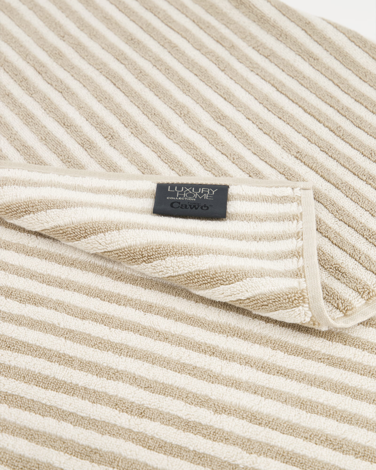 Cawö Badematten Two-Tone Stripes 480 sand - 33 - 50x80 cm