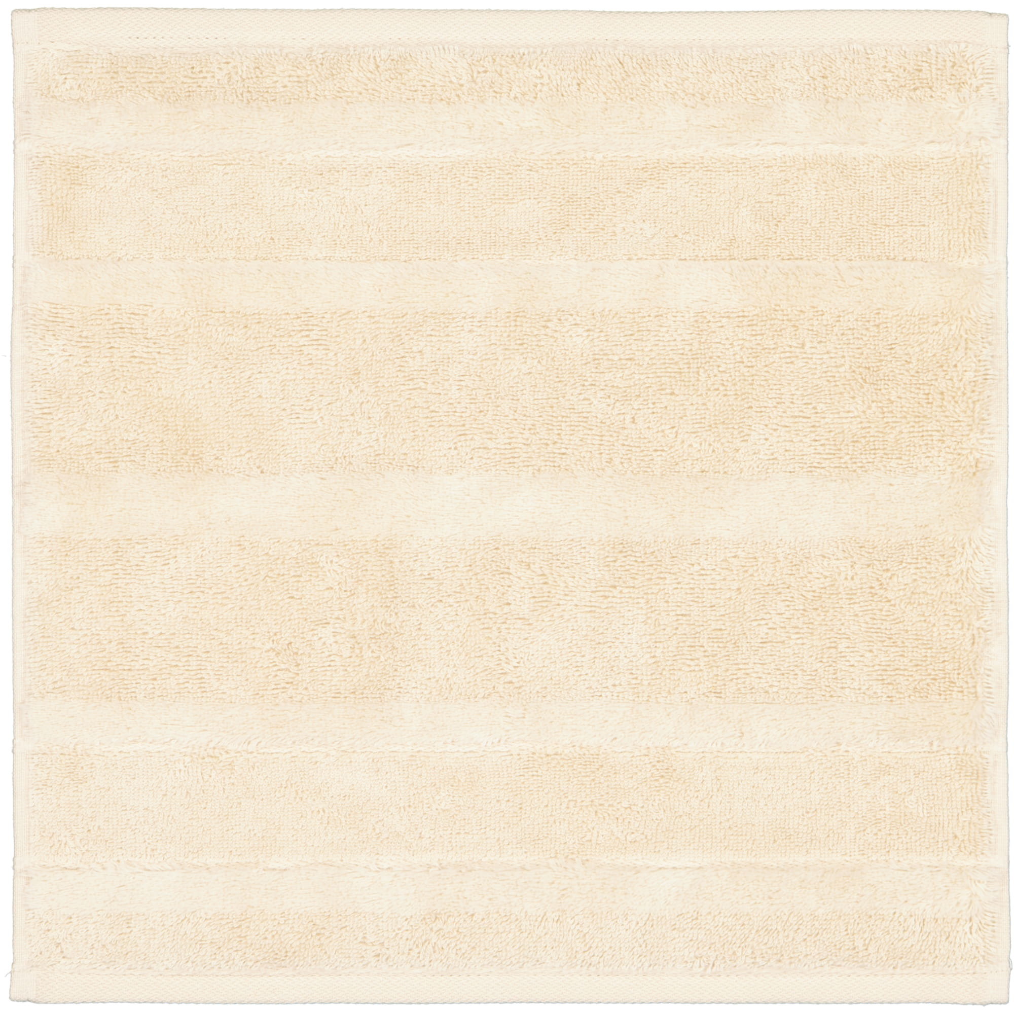 Cawö Handtücher Noblesse2 Uni 1002 beige - 370 - Seiflappen 30x30 cm