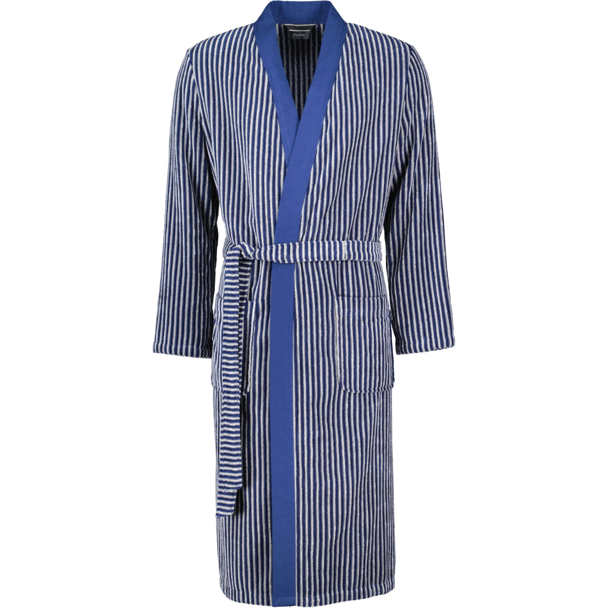 Cawö - Herren Bademantel Kimono 2843 - Farbe: blau - 17