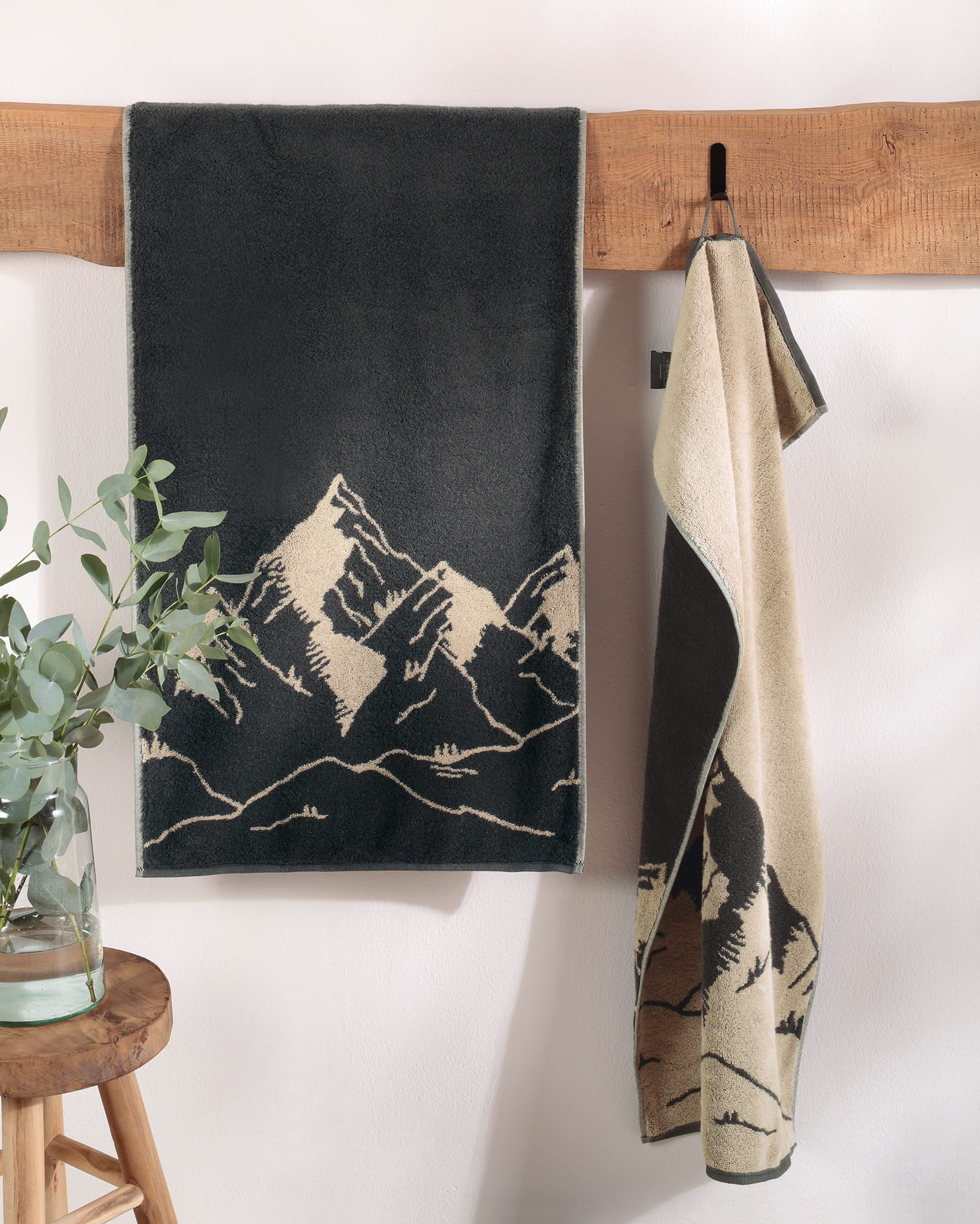 Cawö Handtücher Alpenchic Edition Berge 6269 zirbe - 43 - Gästetuch 30x50 cm