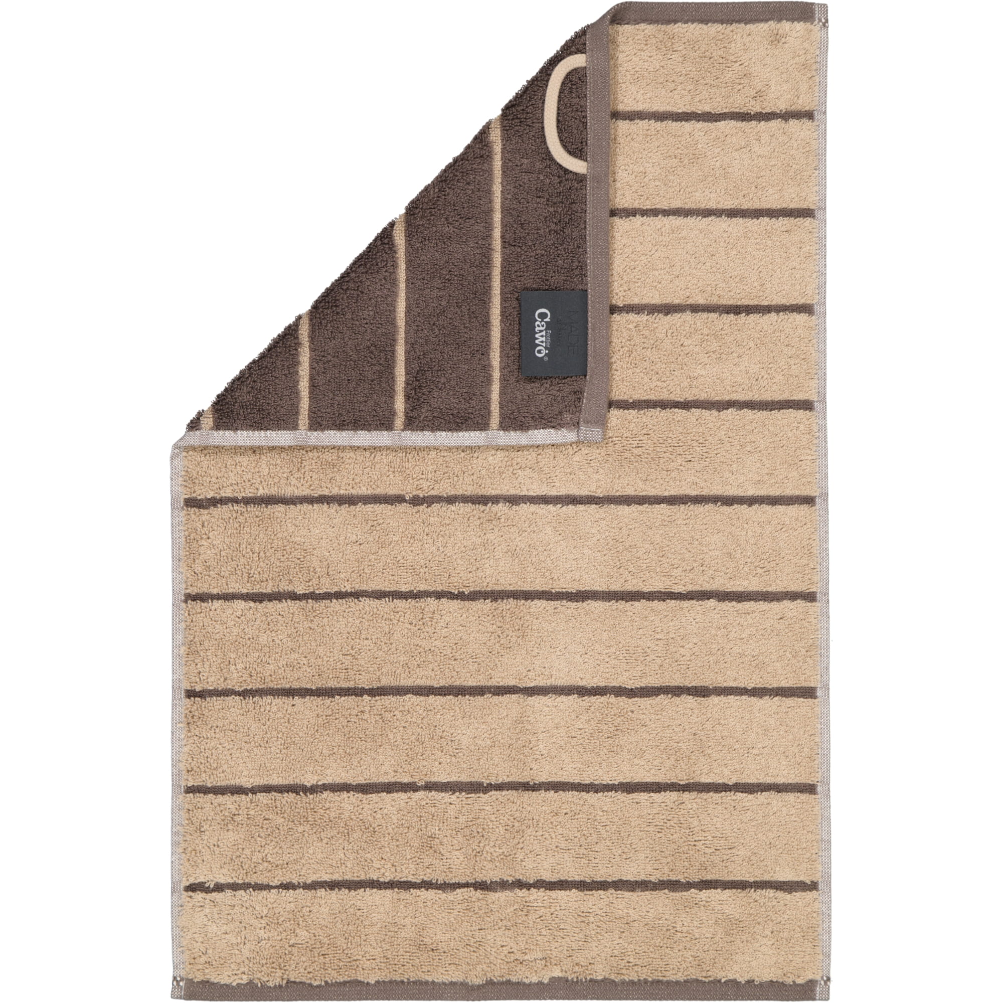 Cawö Handtücher Balance Doubleface 6232 sand - 39 - Gästetuch 30x50 cm