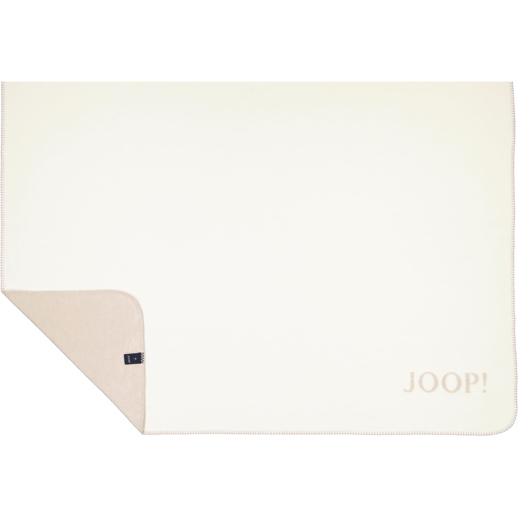 JOOP! Wohndecke Uni-Doubleface - Größe: 150x200 cm - Farbe: Sand-Pergament