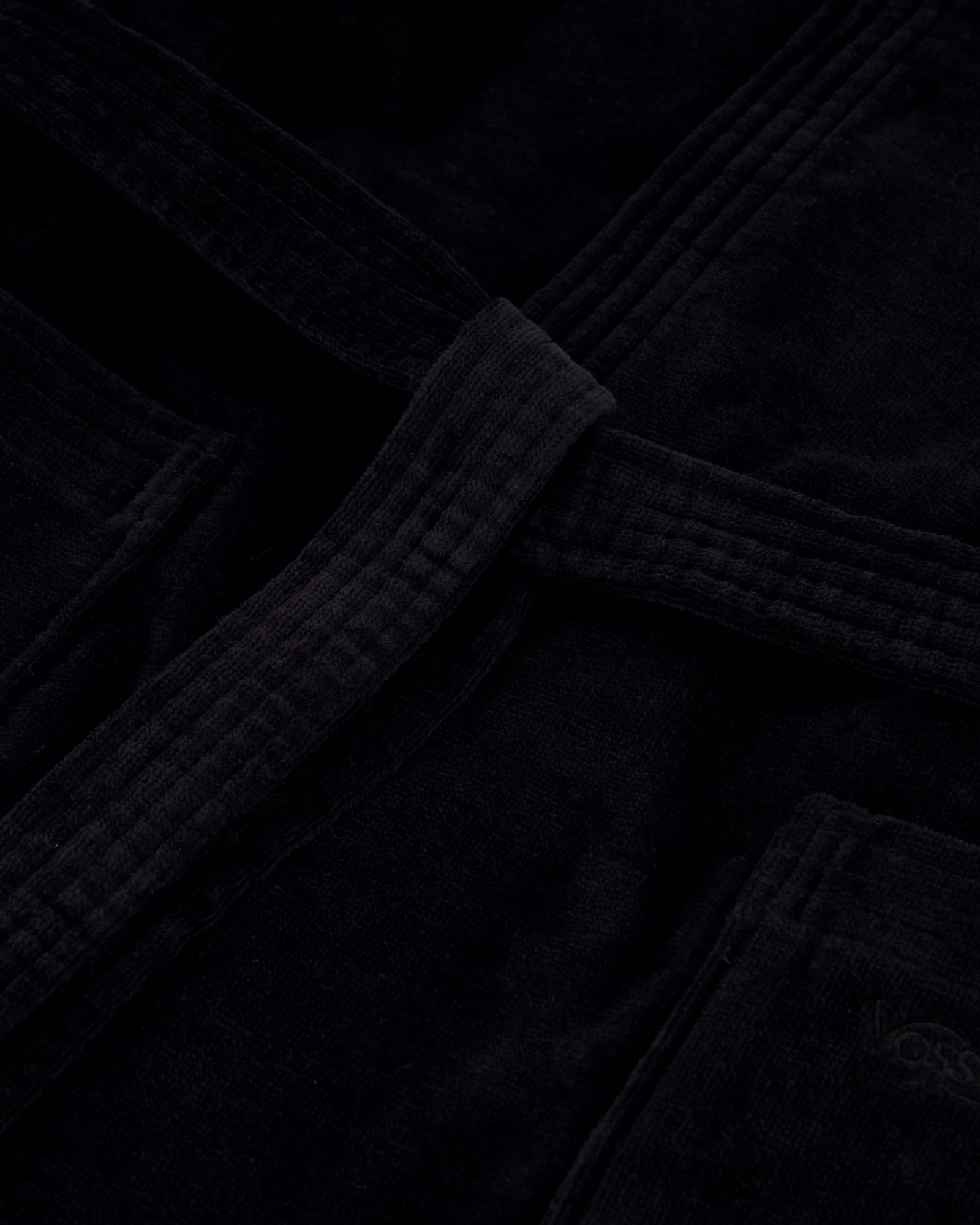 Vossen Bademäntel unisex Kapuze Texas schwarz - 7900