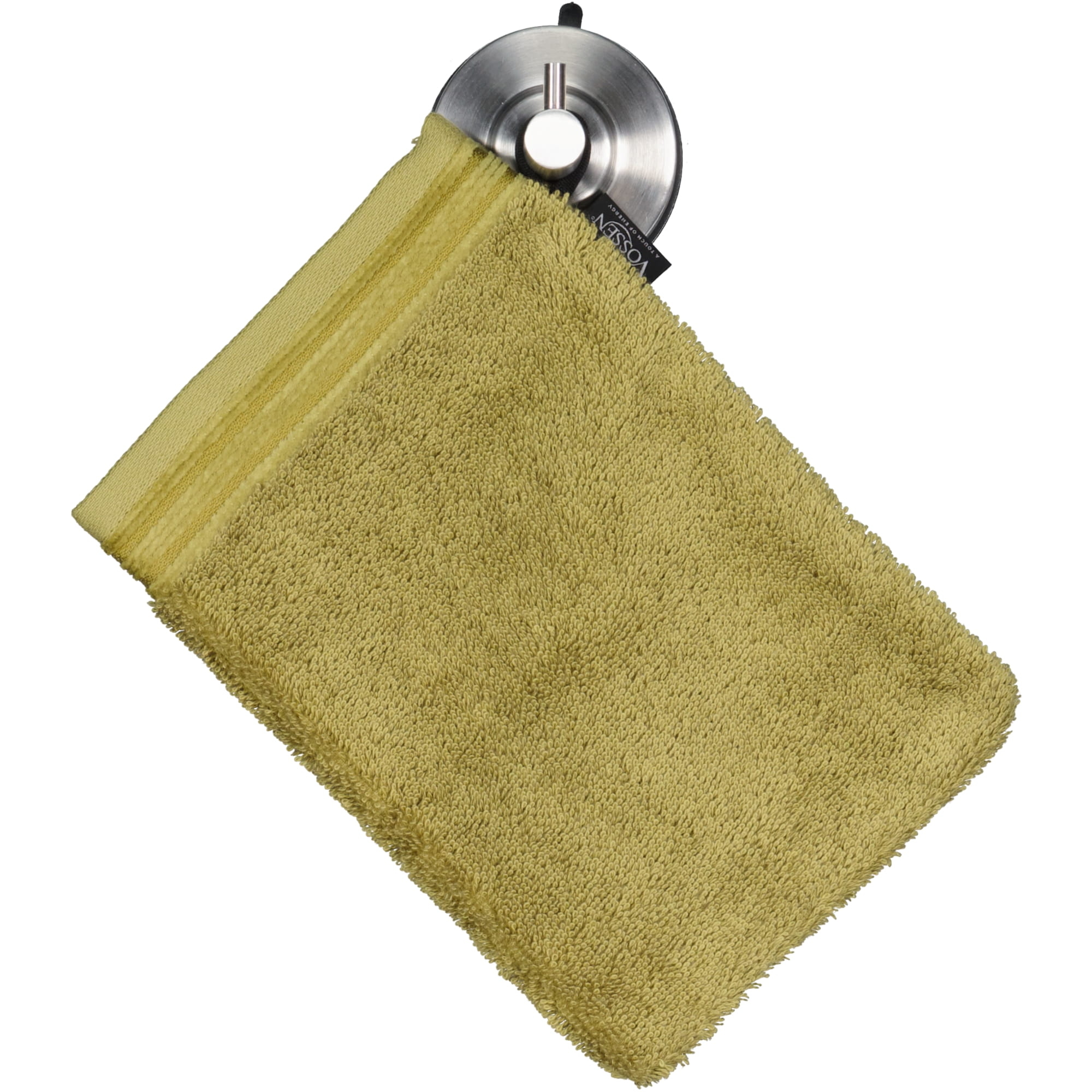Vossen Handtücher Belief alpine green - 6240 - Waschhandschuh 16x22 cm